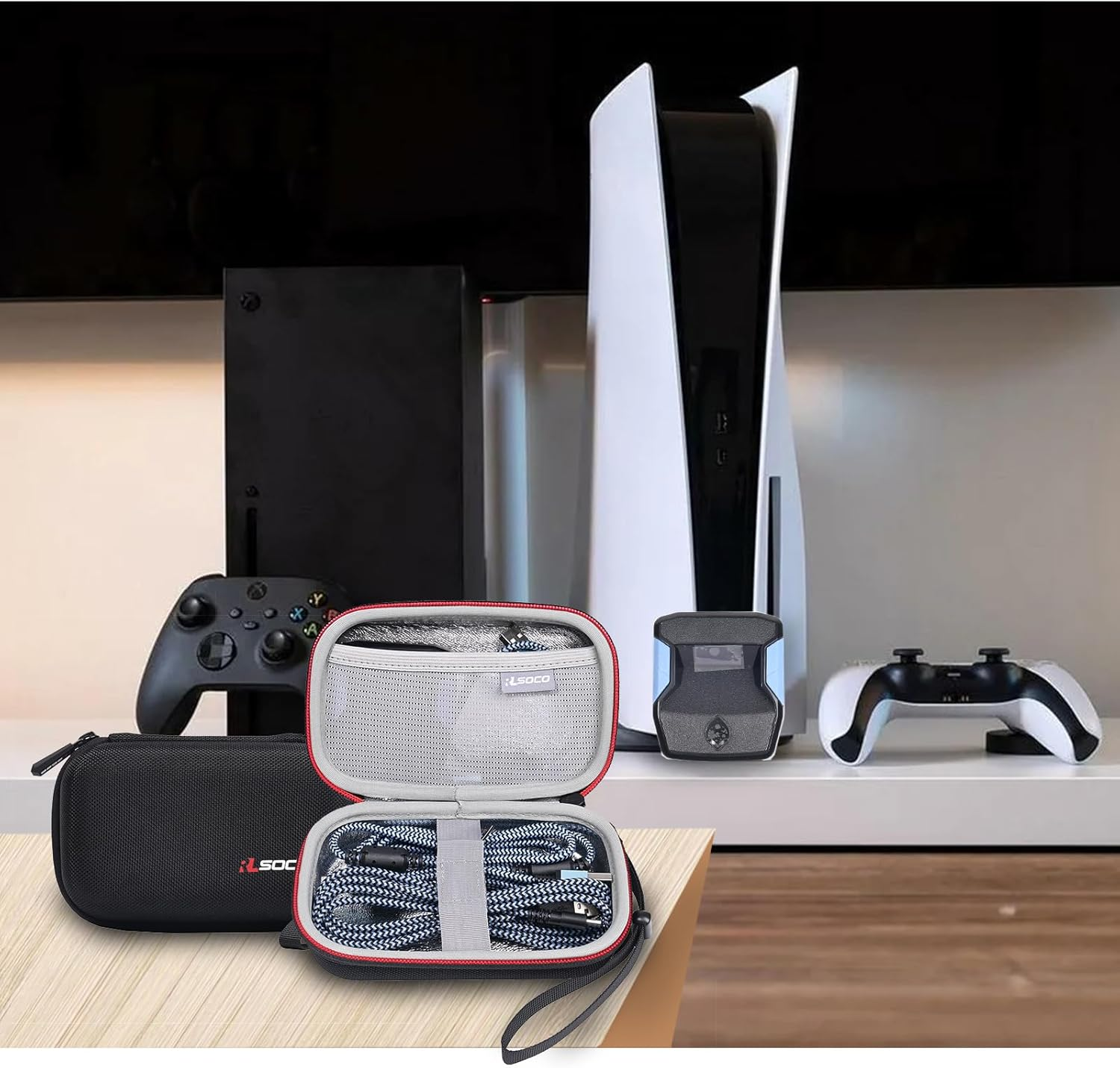 RLSOCO Case for Cronus Zen Controller Emulator, Hard Carrying Case, Dust- and Water-Resistant - Black (Case Only)