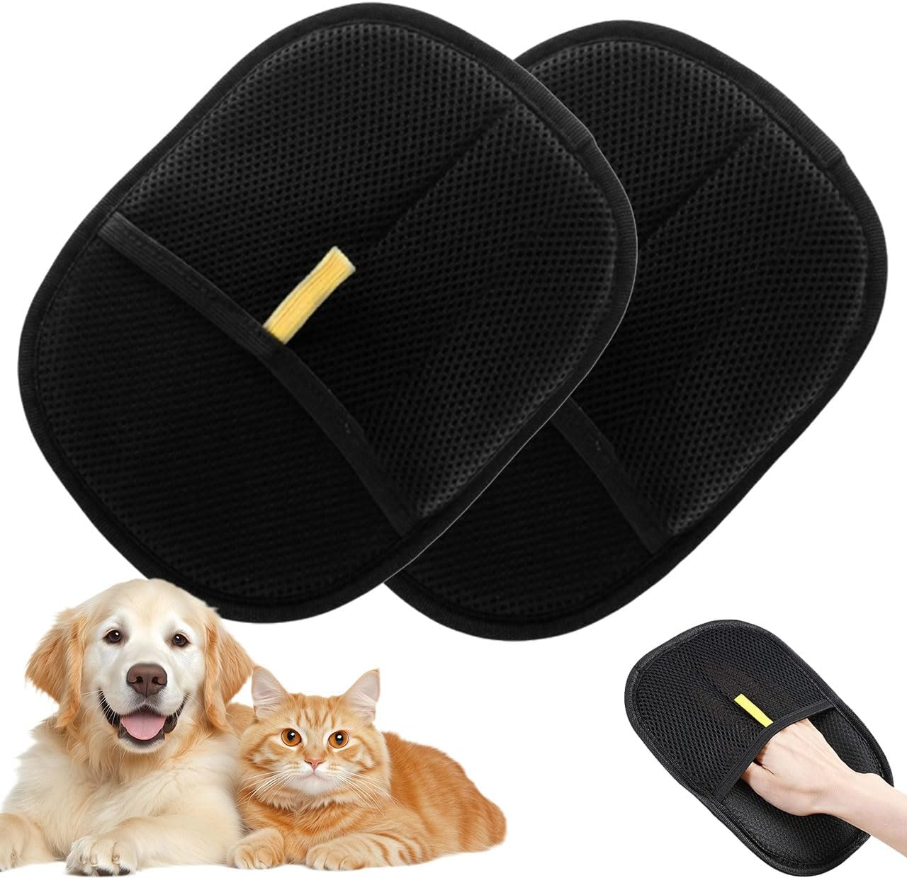 Viorane Pet Hair Remover, Viorane Electrostatic Pet Hair Removal Gloves, Double-Sided Pet Hair Remover Mitt for Dogs & Cats, Animal Fur Removal Tool for Couch, Furniture, Carpet, Car Seat (B,1Pc)