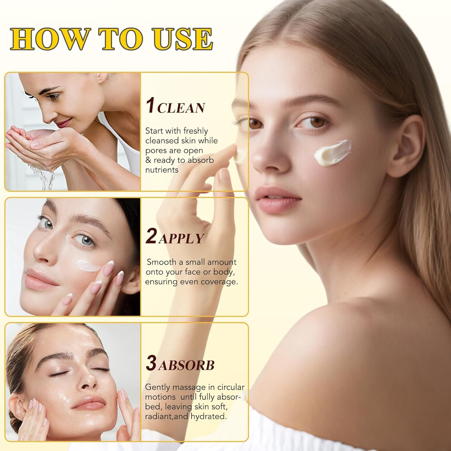 Beef Tallow Skin Care 120G - 100% Grass Lined Sebum Face Cream Nourishing Face & Body Oil Free & Unscented All Skin Types Gluten Free Glass Container image number 4