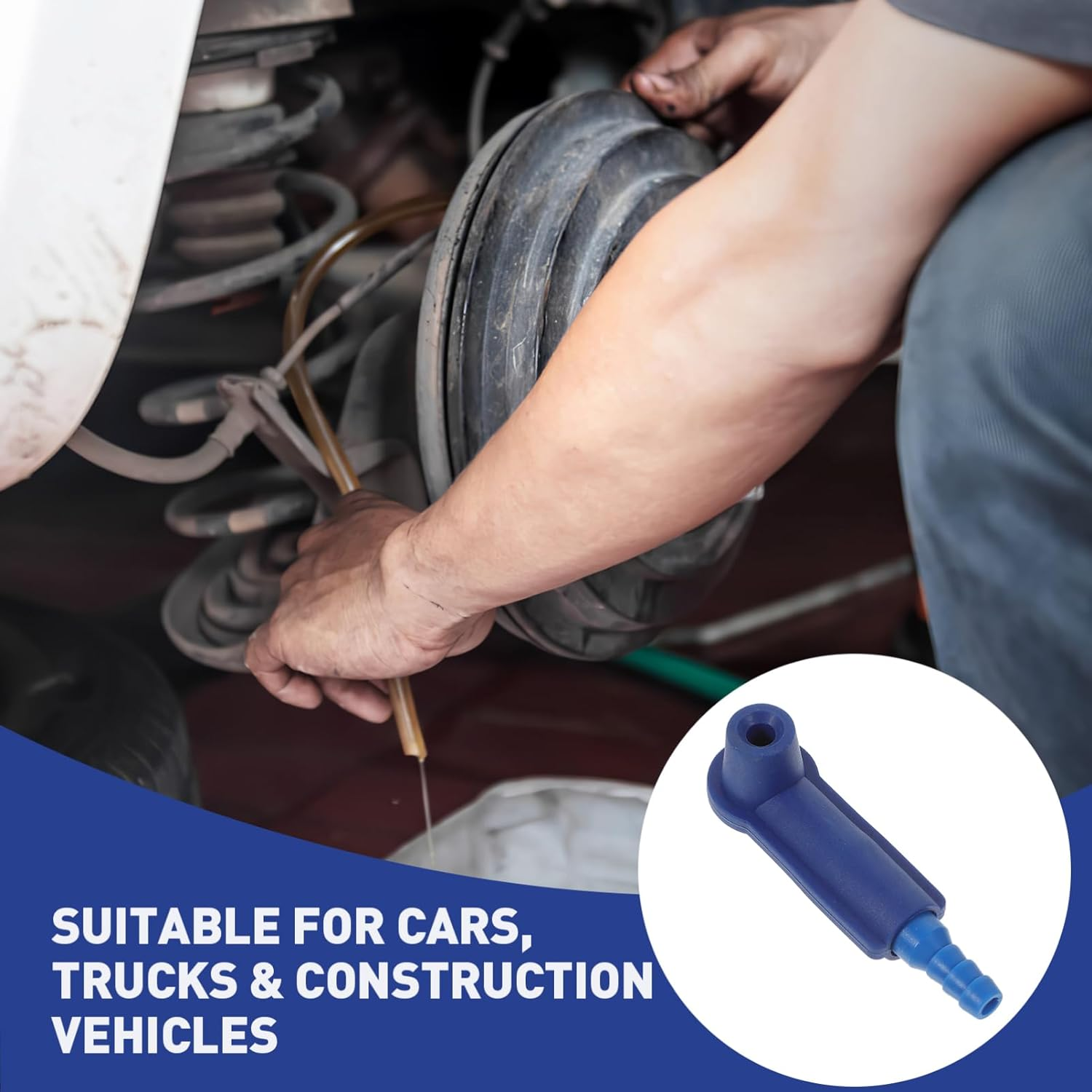 Vaguelly Replacement Brake Hose Brake Oil Bleeder Connector Oil Bleeder Hose Fluid Fluid Change Tool Changer Plastic Car Change Machine image number 6