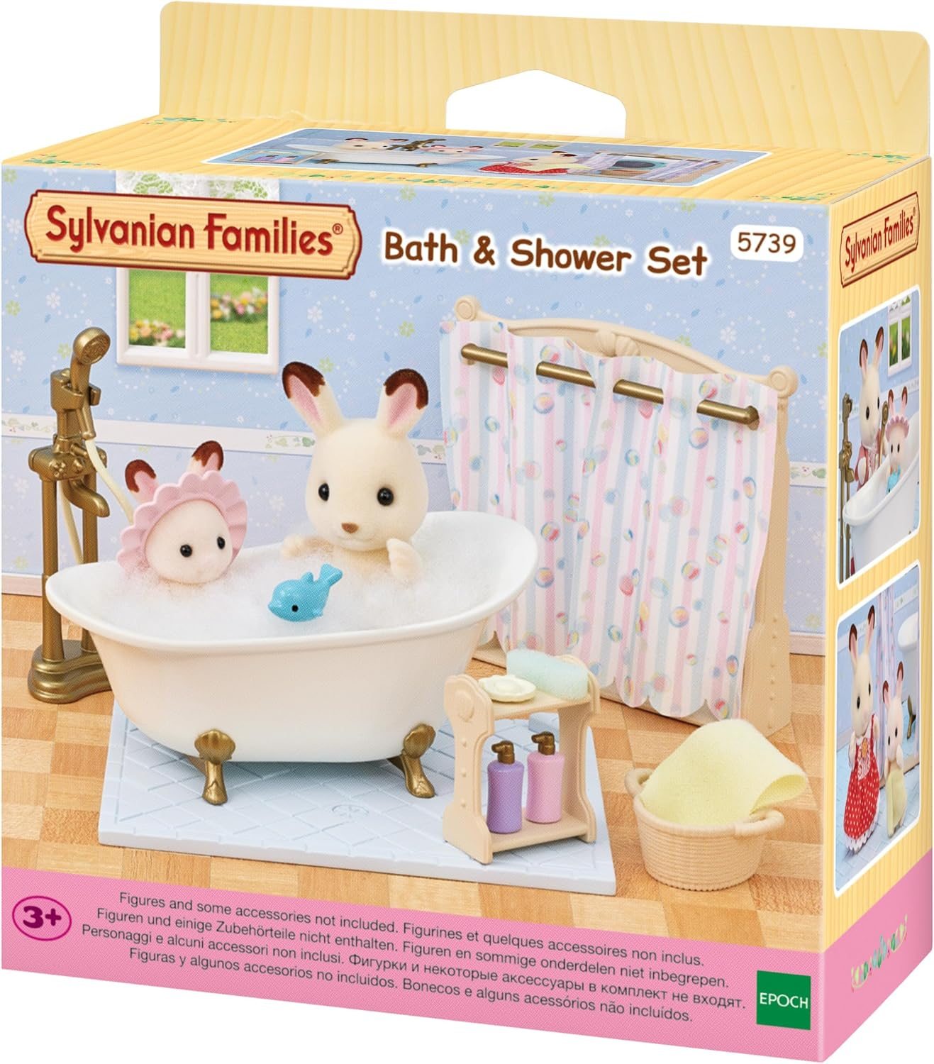 Sylvanian Families - 5739 Bath & Shower Set - Dollhouse Playsets image number 2