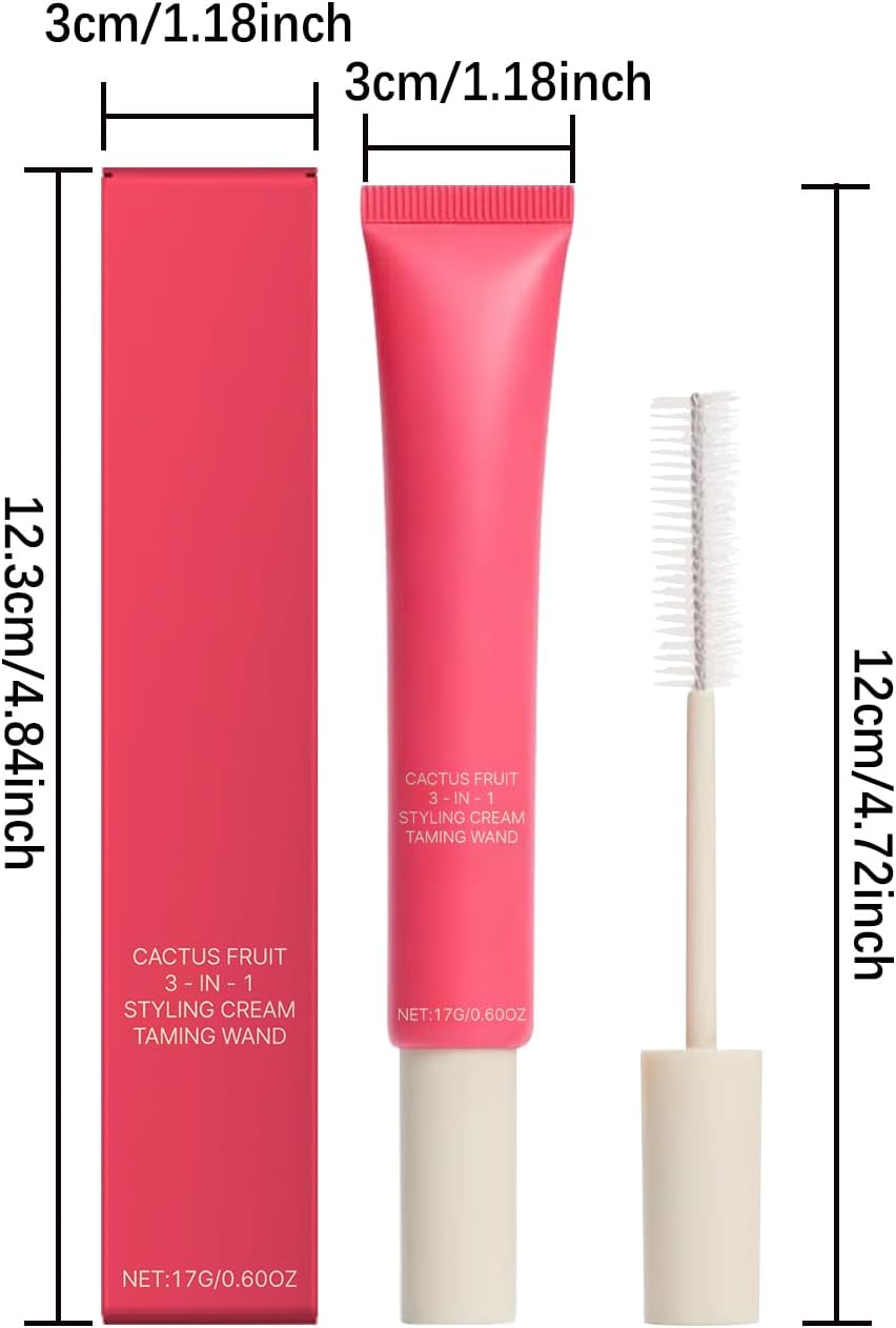 Hair Cactus Fruit, 3 in 1 Hair Styling Cream, Flyaway Taming Wand &ndash; Sleek Finish, Frizz Control, Edge Smoothing & Hair Shine image number 1