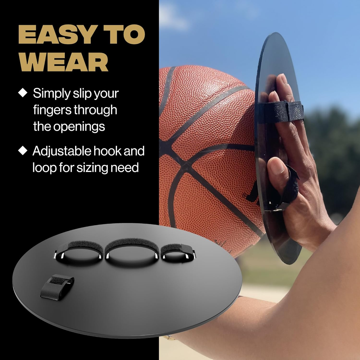 Crown X Starr Basketball Shooting off Hand Trainer - for Left Handed Shooters, Eliminate off Hand Interference - with Bonus 5.3" Shooting Aid image number 4