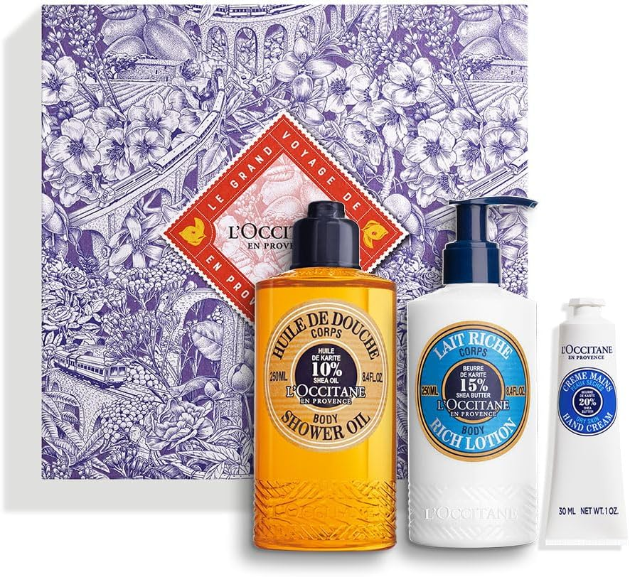 L'Occitane Experience Shea Collection |Enriched with Organic Shea Butter | Protection & Hydrating | Luxury Gift Set