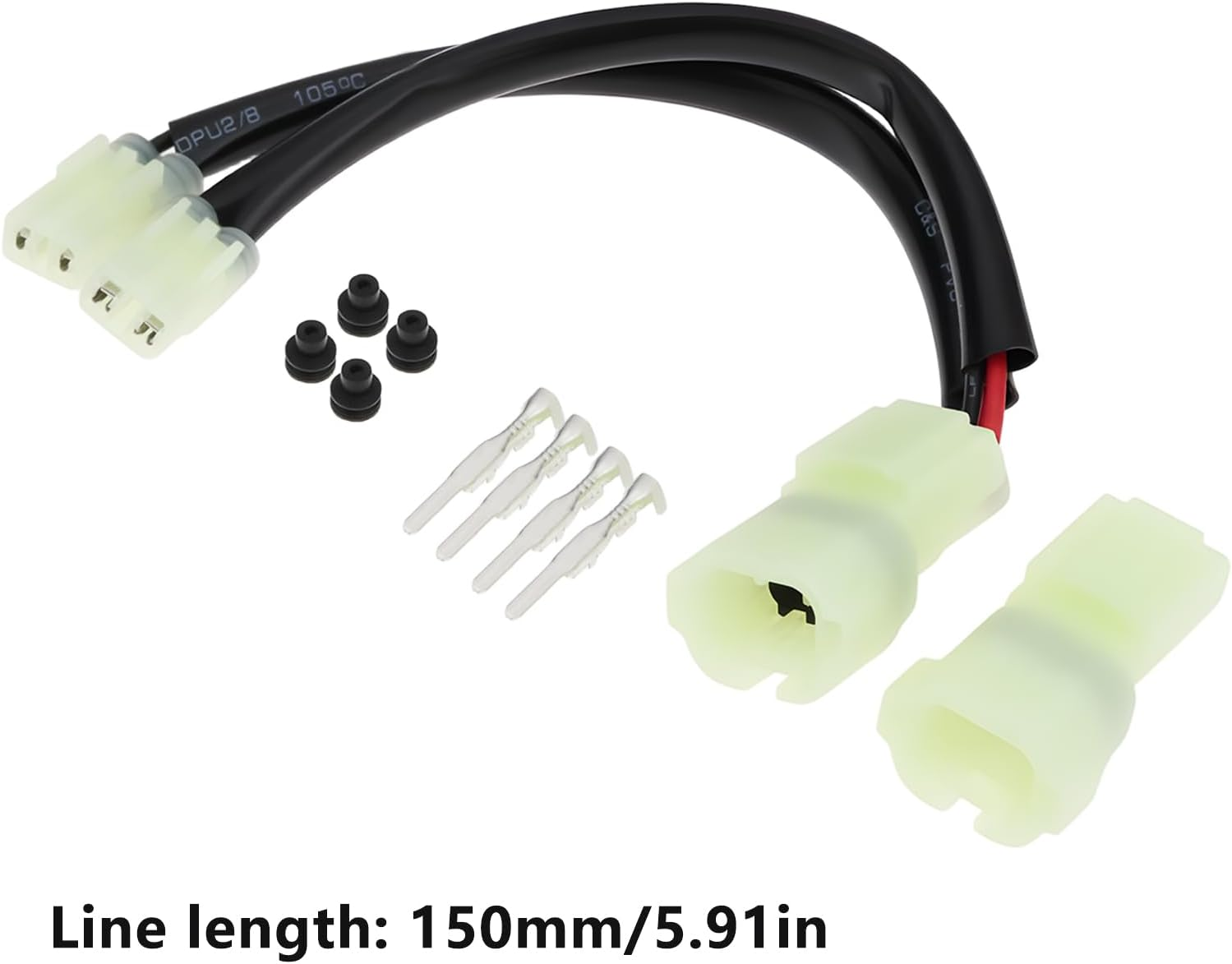 Emsea Motorcycles One to Two Power Splitter Compatible with Honda CB500X/F/R CB650F 15Cm image number 2