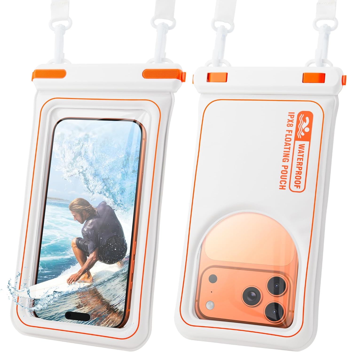 Citymore Universal Waterproof Phone Pouch,Ip68 Waterproof Floating Phone Case,Cell Phone Dry Bag for Beach, Protector for Iphone 17 16 15 14 13 12 11 Pro Max plus Air, Galaxy S25 S24, 4-7"