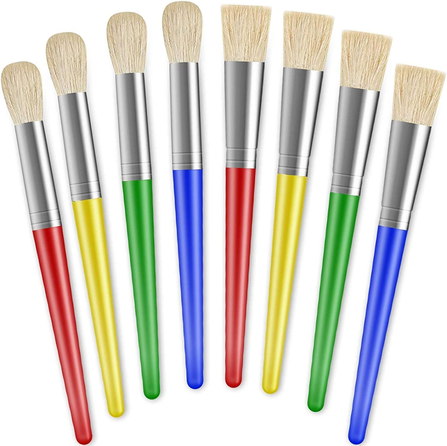 8 Pieces of Watercolor Paintbrushes, Acrylic Paint, Pig Hair, Oil, Candy Colored Paintbrushes, Graffiti, Water Washed Brushes, Art Supplies image number 5