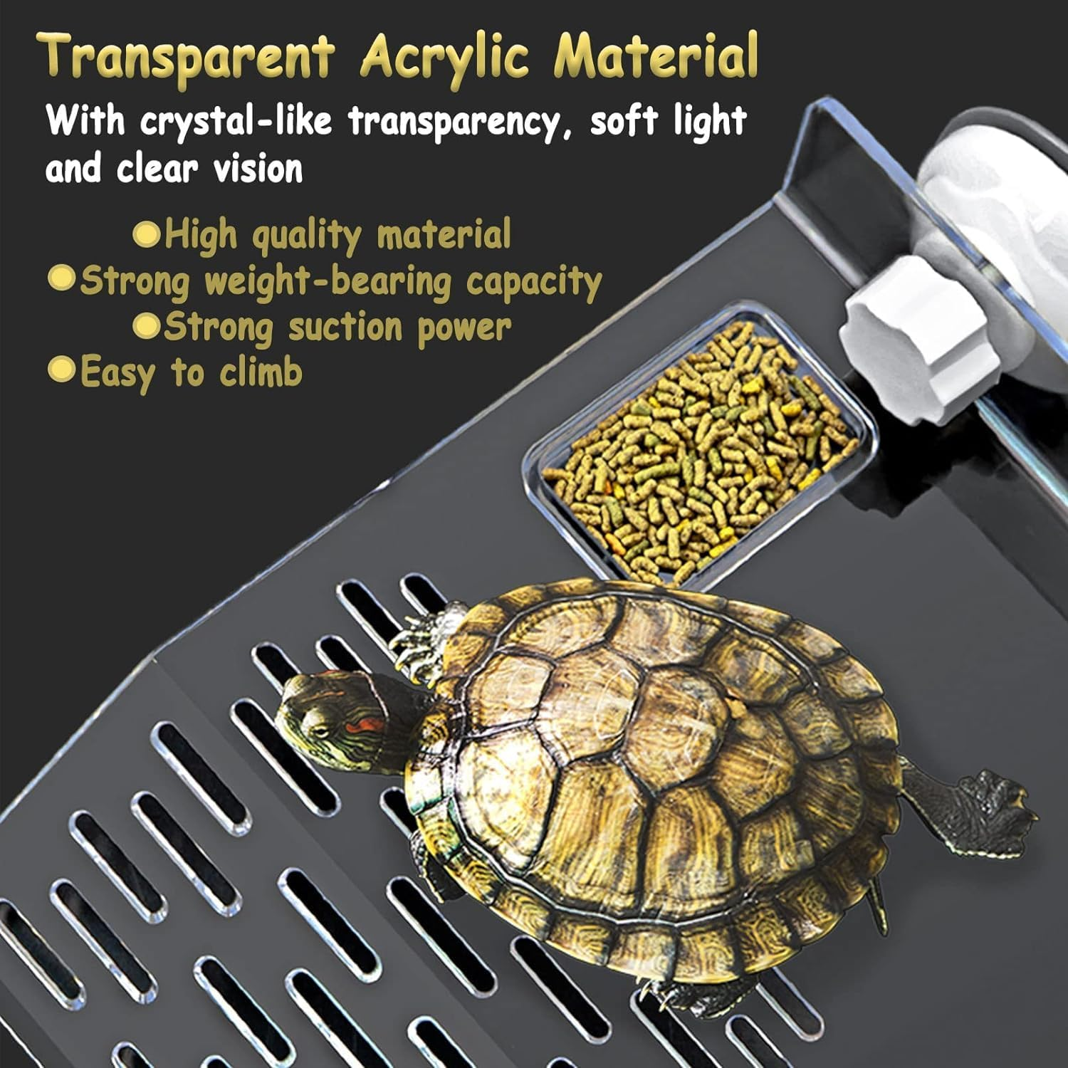 Aquatic Turtle Basking Platform, Ramp Resting Terrace, Habitat Indoor, Accessories for Tank (Small) image number 3