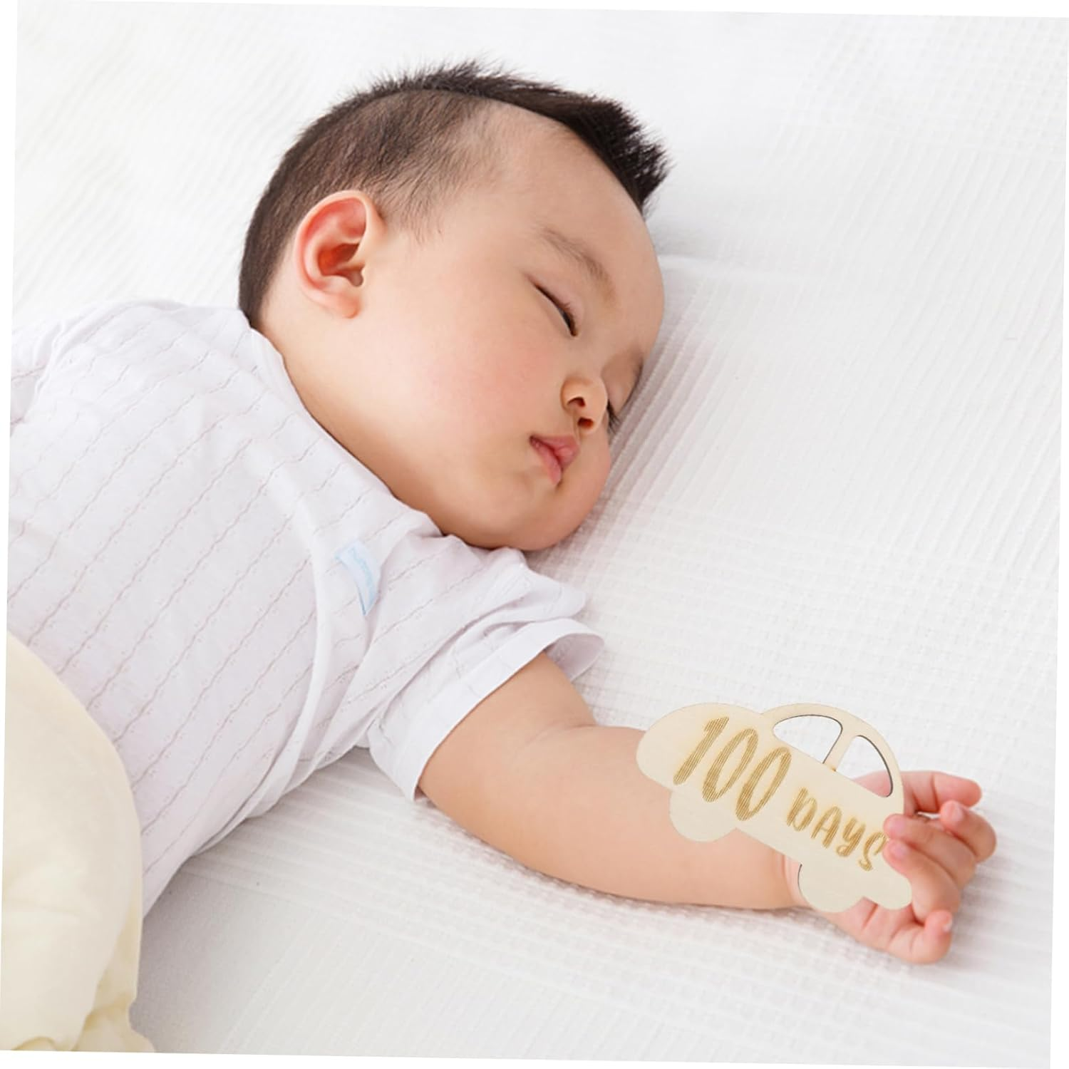 DOITOOL Wooden Milestone Growth Card Days Milestone Marker for Newborn Photography Safe Material Capture Precious Moments First Year