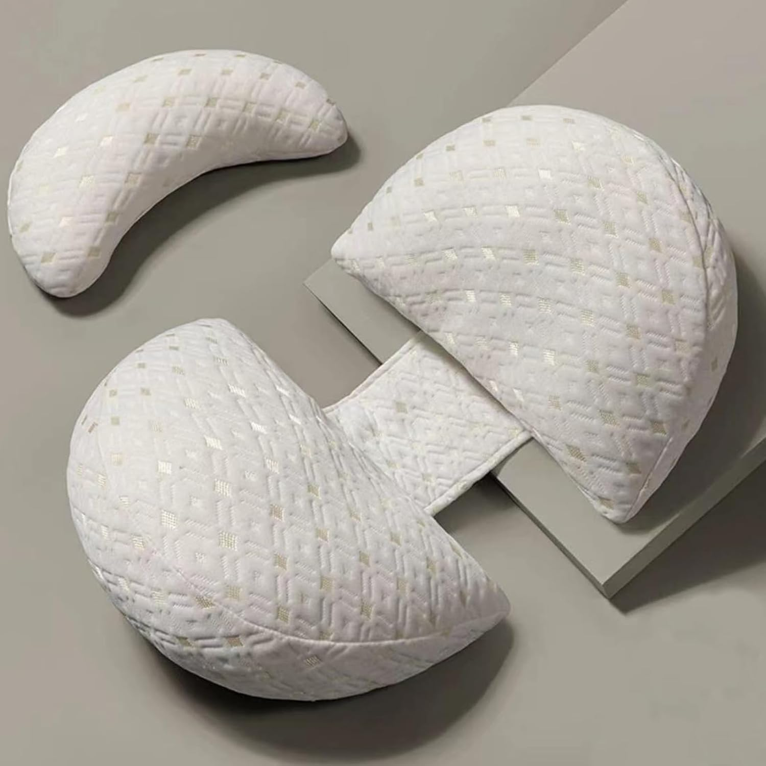 Pregnancy Pillows for Sleeping, Pregnancy Belly Side Sleeping Pillow, Maternity Waist Pillow, Comfortable Support Back HIPS Legs, Detachable Body Pillow for Pregnant Women with Auxiliary Pillow image number 5