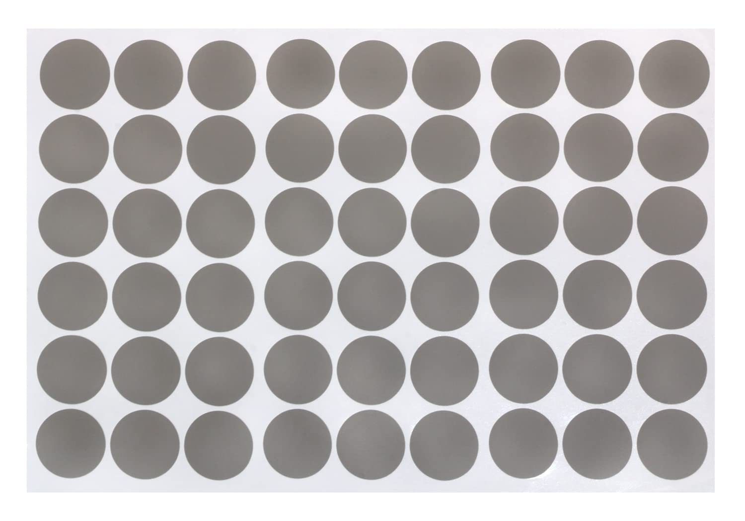 Mini Skater 1 Sheet/54Pcs 0.83Inch Self-Adhesive Screw Cap Stickers, PVC Screw Cover Caps, Dust-Proof Screw Hole Cover Stickers, for Wall, Wooden Furniture Cabinet, Desk Screws (Dark Blue)