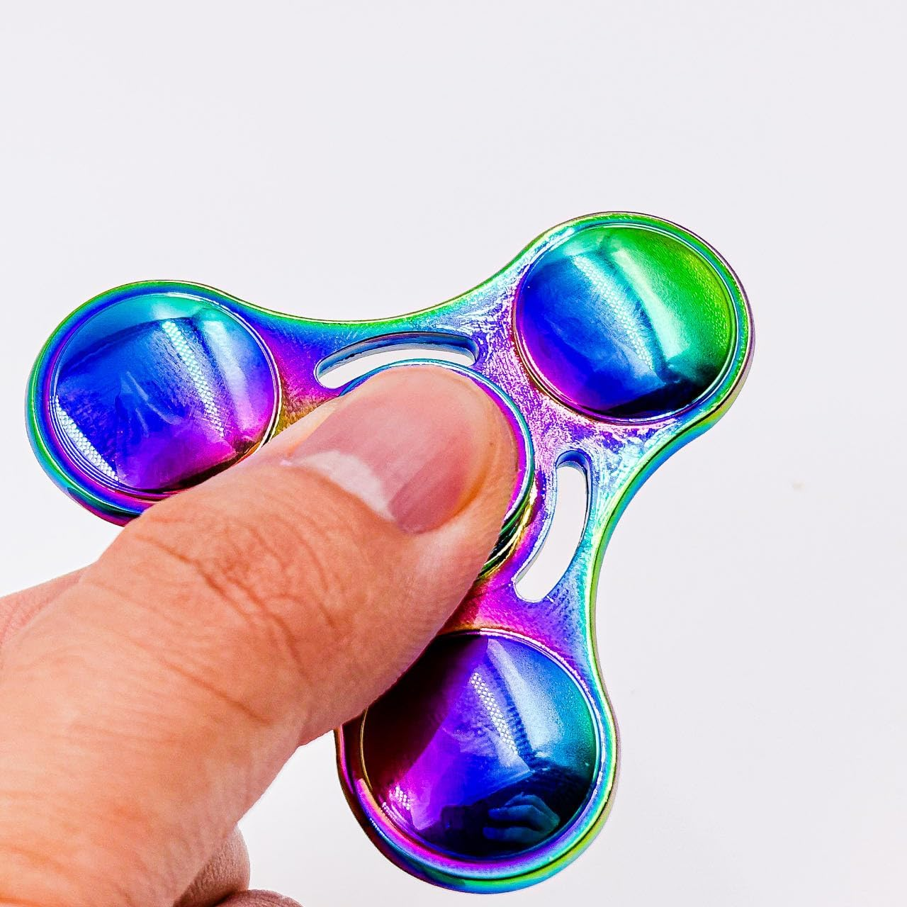 Zoltrax Fidget Spinner - Stainless Steel Rainbow Fidget Toys for Adults,High-Speed EDC ADHD Focus Stress Relief, Durable Metal Hand Spinner image number 2