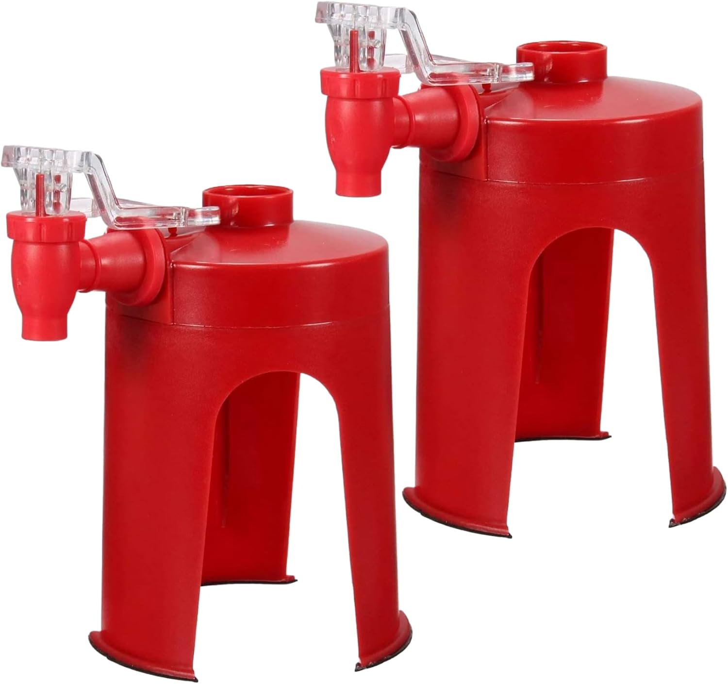 Soda Dispenser, 2PCS Plastic Upside down Soda Bottle Dispenser with Tap, Leakproof Drink Bottle Inverted Drinking Fountain Non Slip Touchless Beverage Machine for Party Home Bar- image number 3