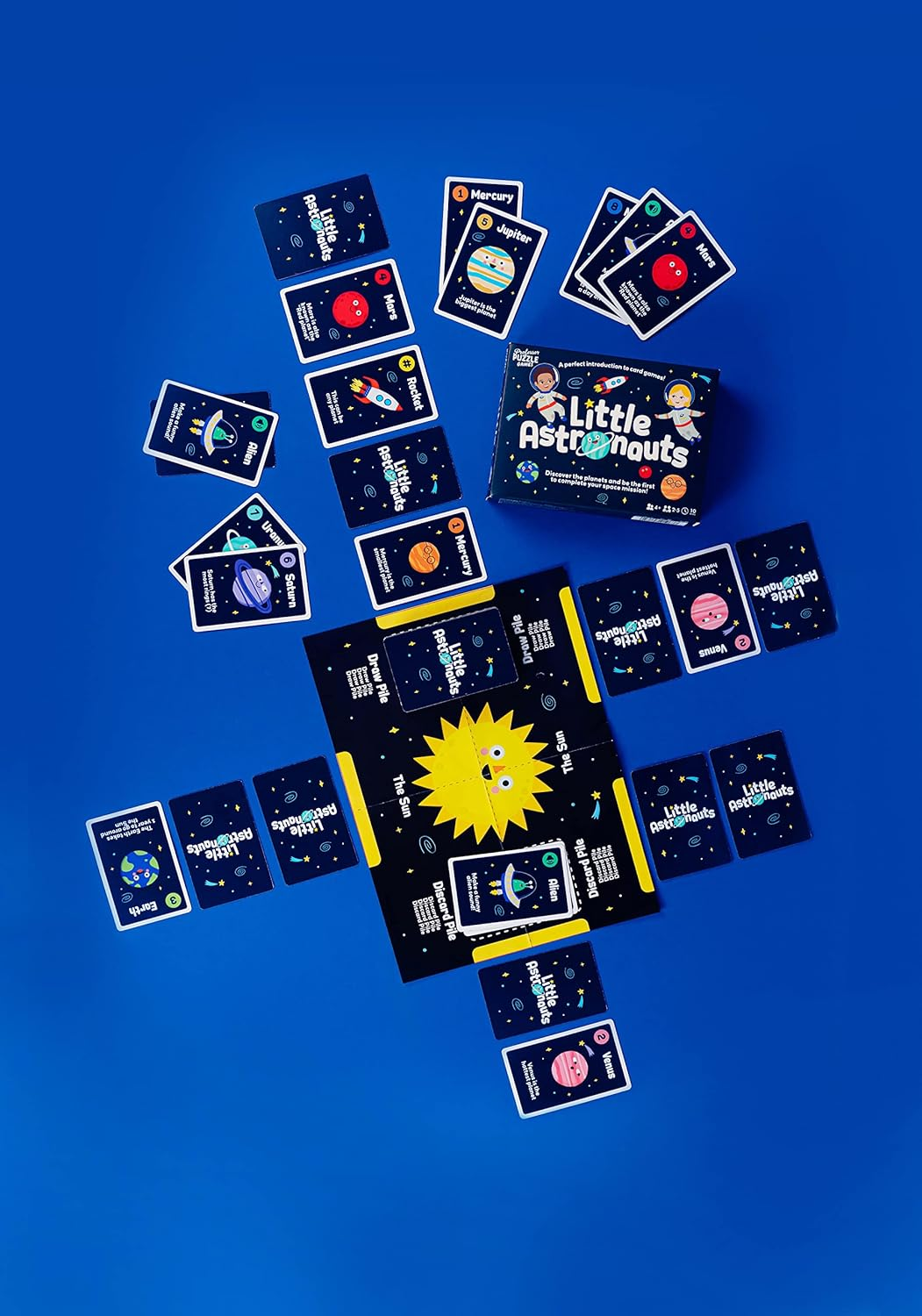 Professor Puzzle Little Astronauts Solar Solar System Card Game image number 1