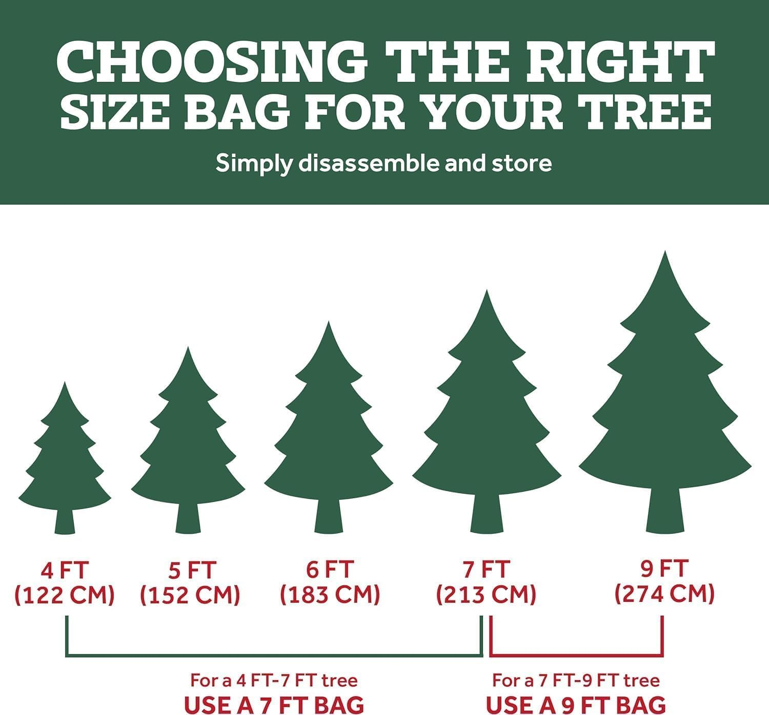Mumoo Cat Large Green Christmas Tree Storage Bag for 9Ft Artificial Christmas Tree Portable Tote Bag Bug and Dust Proof Storage Bag （65&ldquo;&times;15&rdquo;&times;30&ldquo;） image number 5