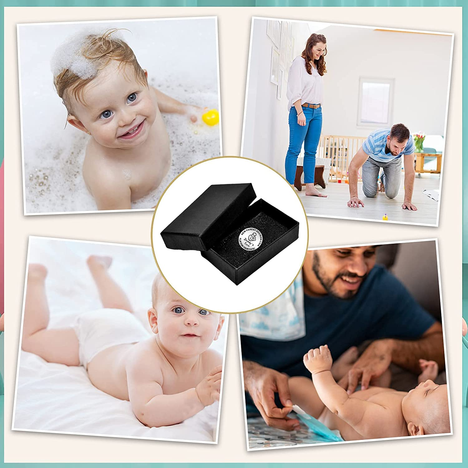 New Parents Decision Coin, Flip Coin for Mum Dad with Gift Box, Engraved Stainless Steel Fun Coin for Decision Making, Novelty Gifts for Mum Dad New Baby New Parents image number 5