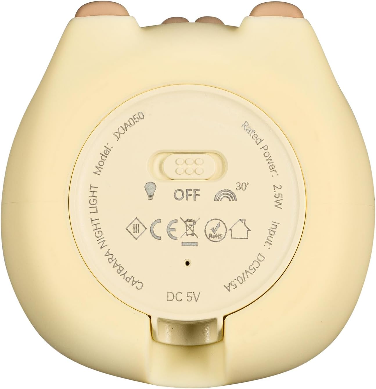 Idena Capybara 40386 LED Night Light, Silicone Lamp with Colour Changing and Dimmer, Approx. 11 Cm, Rechargeable, USB Charging Cable Included image number 5