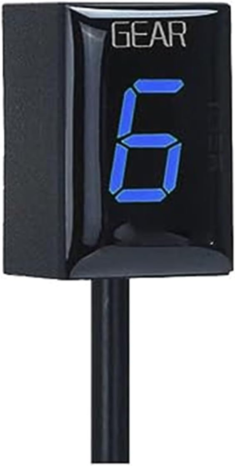 Motorcycle Accessories Gear Indicator, for VN900 VN 900 2006 2007-2010 Light 1-6 Gear Display Speed Indicator Meter Motorcycle Gear Indicator(Black Red)