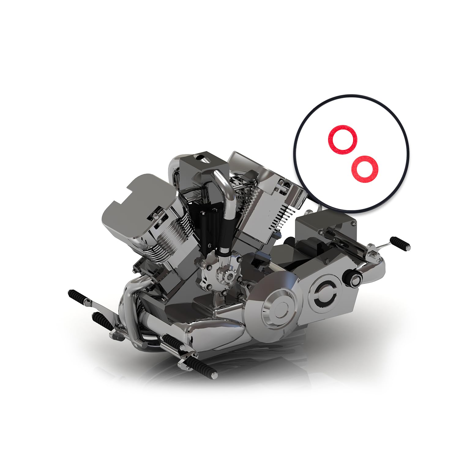 9Pcs Carburetor Float Bowl Gasket Kit, Bowl Gaskets and Bolt Washer Lawnmower Gaskets Parts Accessories Replace for GX120 GX160 GX200 GXV120 GXV140 GXV160 Engine image number 3