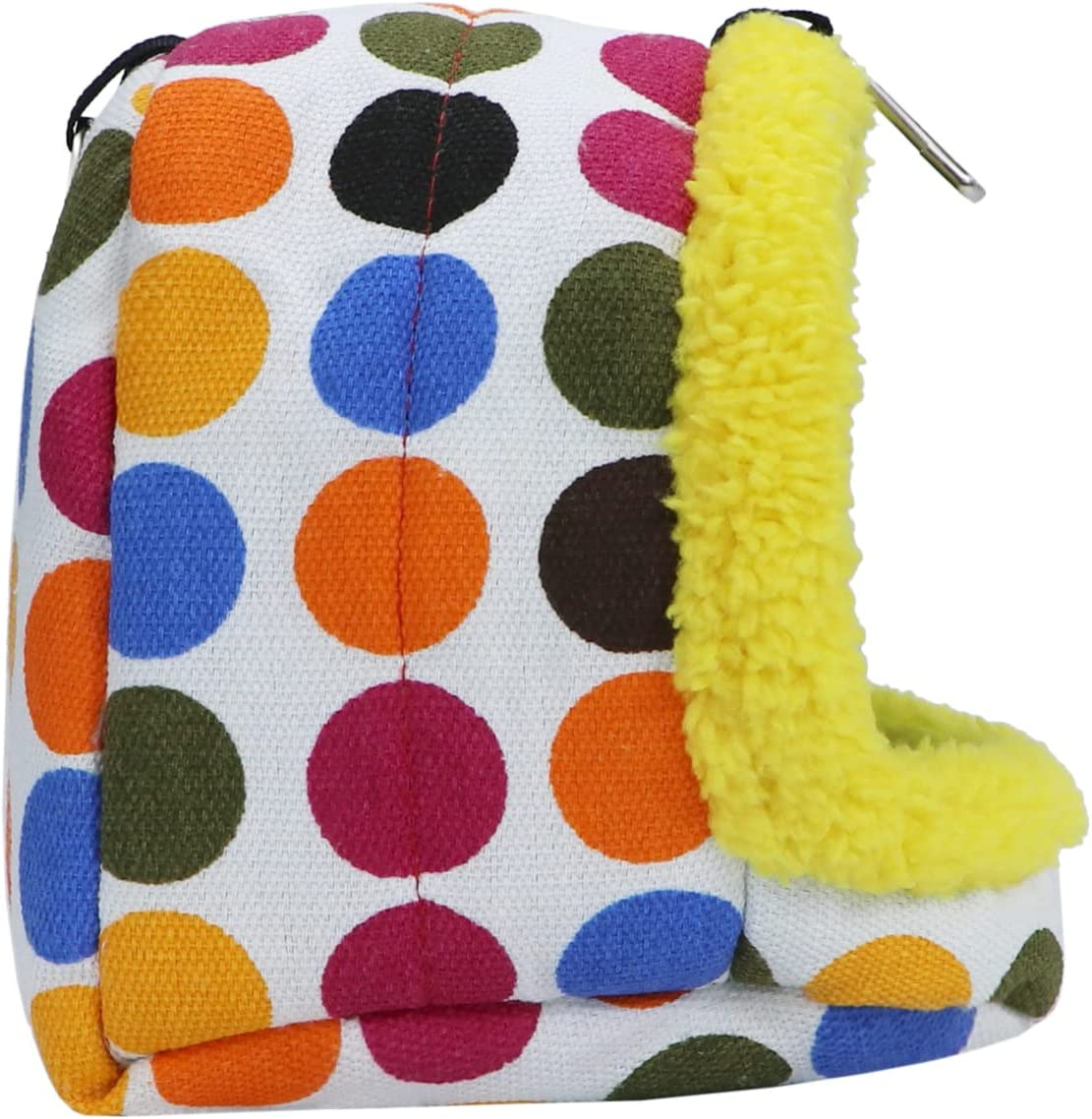 Bird Hanging Hammock Winter Warm Parrot Nest House Bed Plush Snuggle Pet Cave Hammock Toy for Conure Lovebird Budgie Parakeet Cockatiel Cage Accessory (Medium) image number 2