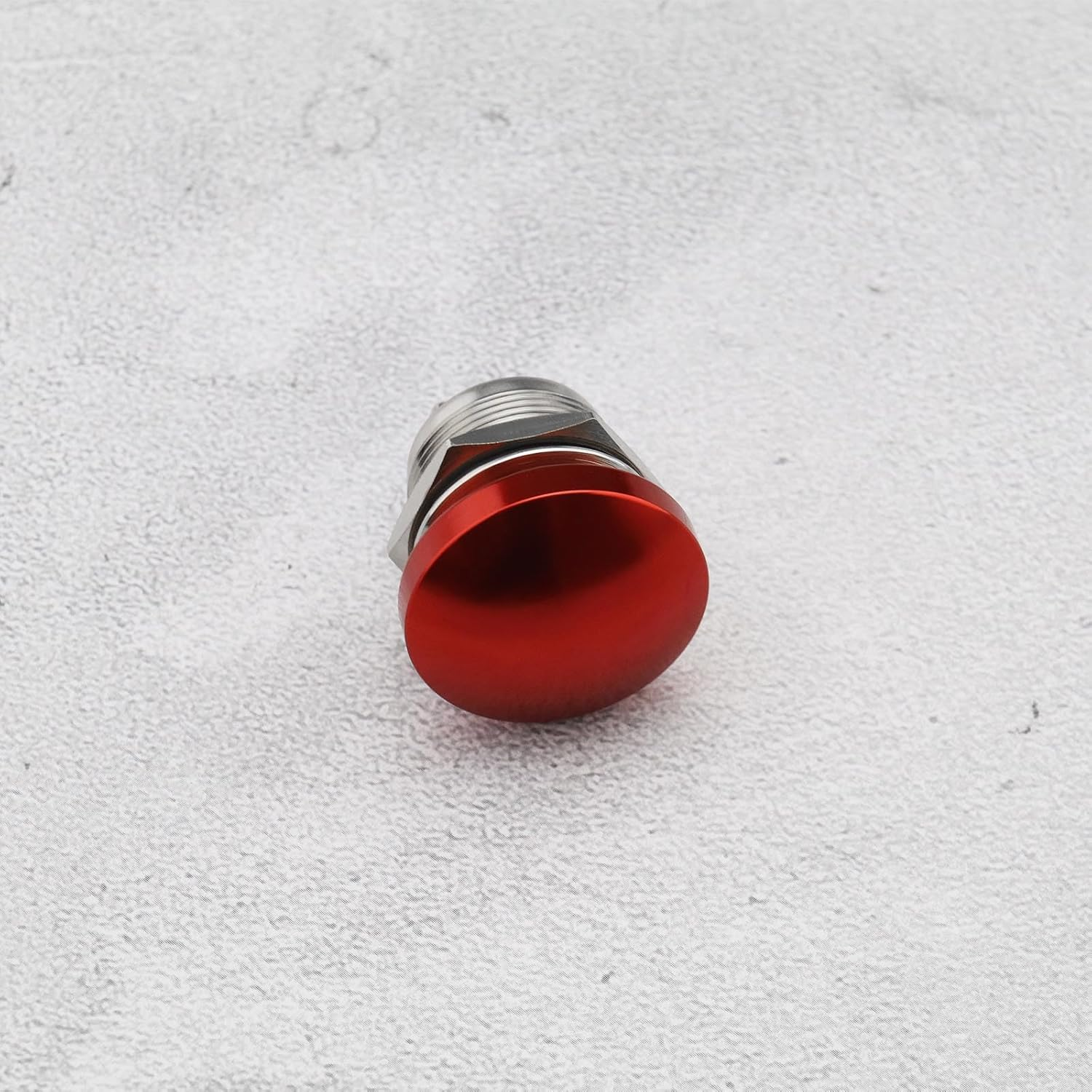2Pcs Red Mushroom Head Button Switch Waterproof Push Button Switch Aluminum Alloy round Start Button Accessories for Car SUV Truck RV Boat 22Mm image number 4