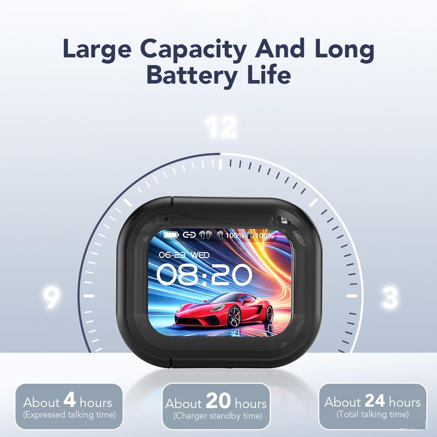 QYGCKJ ERAZER XP2 AI Translation Earbuds Real Time (AI Translation Earbuds Real Time Black) image number 4