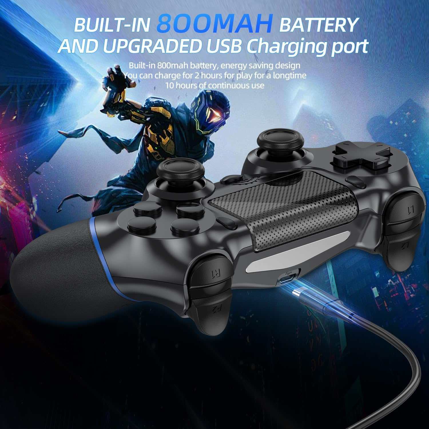 Turquvix Wireless Controller Compatible with Ps4/Pro/Slim image number 1