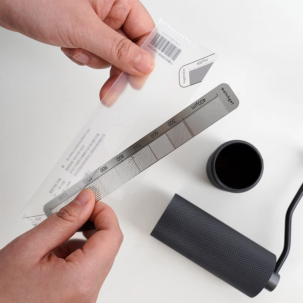 Watchget Stainless Steel Precision Coffee Measuring Tool - Ruler for Grind Size, Professional Bean Grinder Accessory image number 1