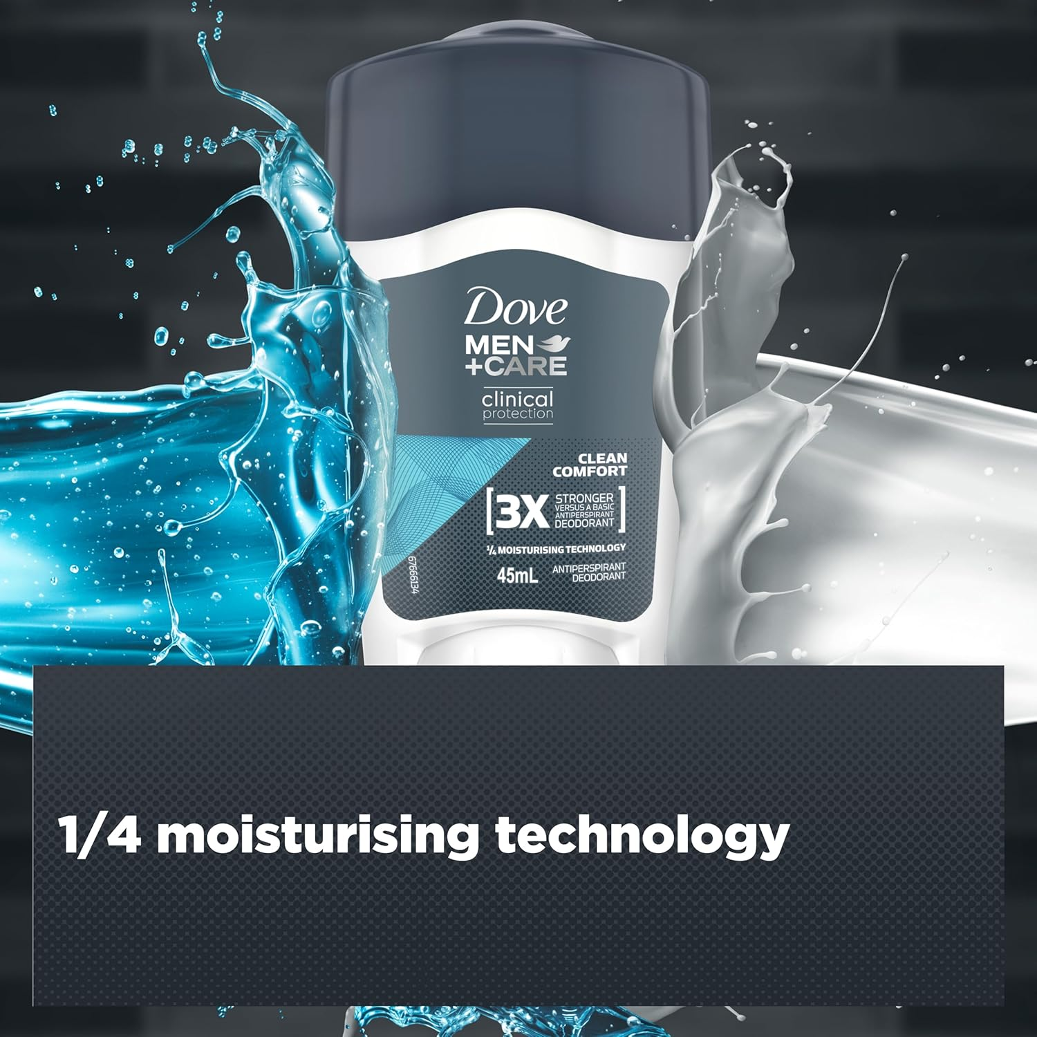 Dove Men+Care Clinical Protection Clean Comfort Antiperspirant Cream 45 Ml image number 3