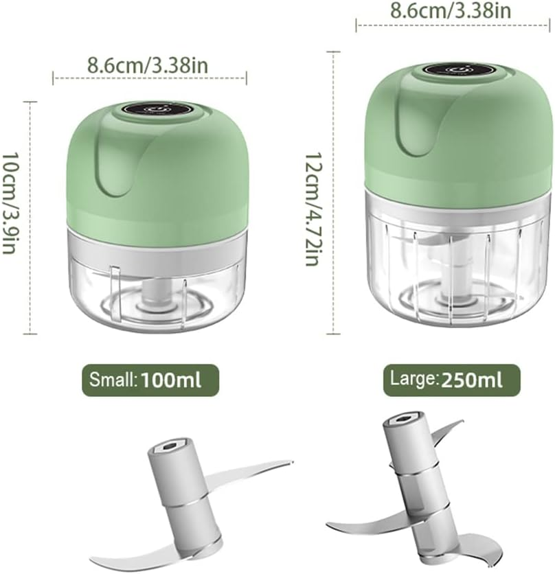 APRIME ADDA Mini Garlic Food Chopper, Electric Veggie Chopper, Grinder Masher , Portable Rechargeable Blender to Vegetable,Wireless RJ-002 RJ-002 image number 3