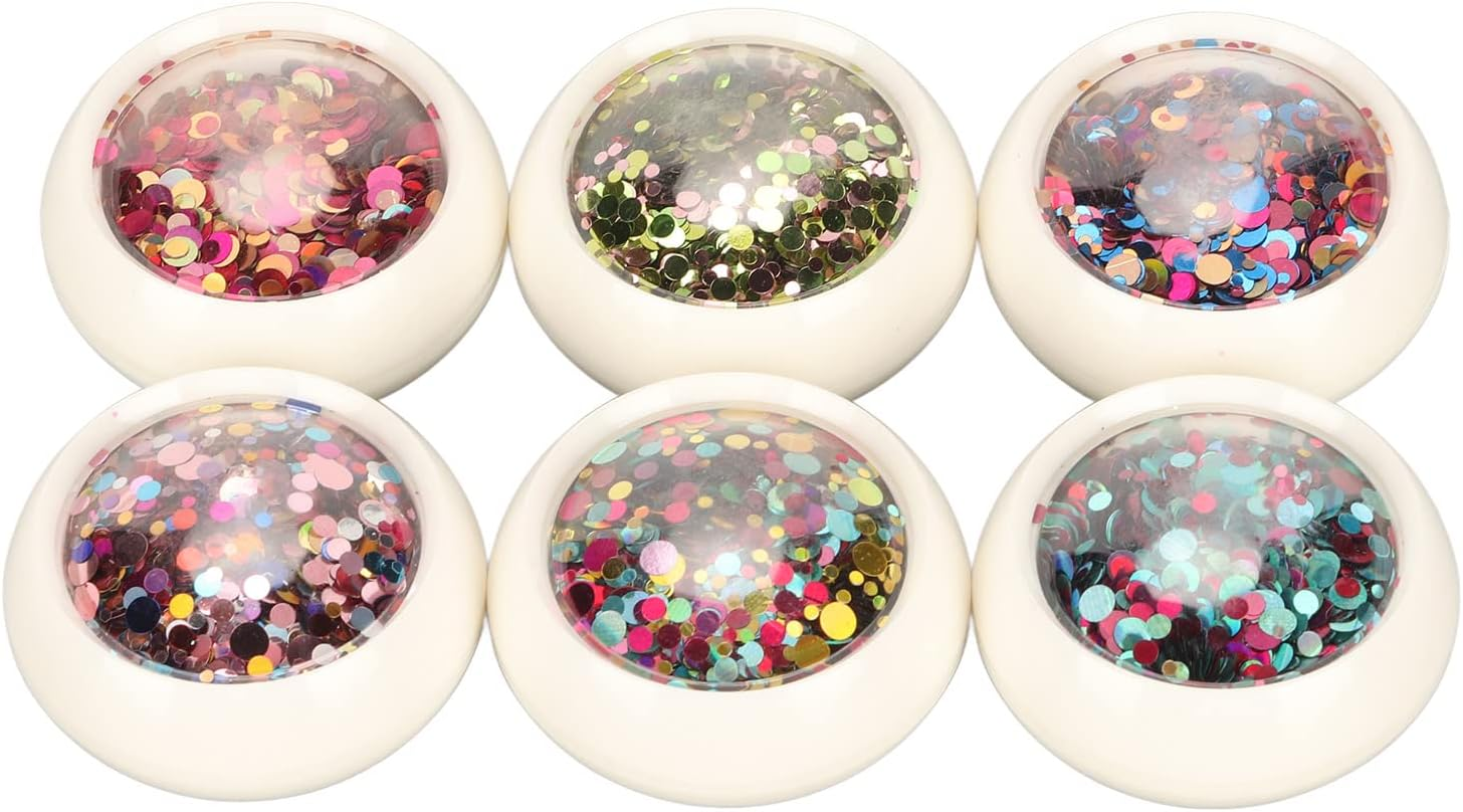 Nail Art Glitter Sequins Colorful round Nail Glitter ABS DIY Decoration for Female image number 6