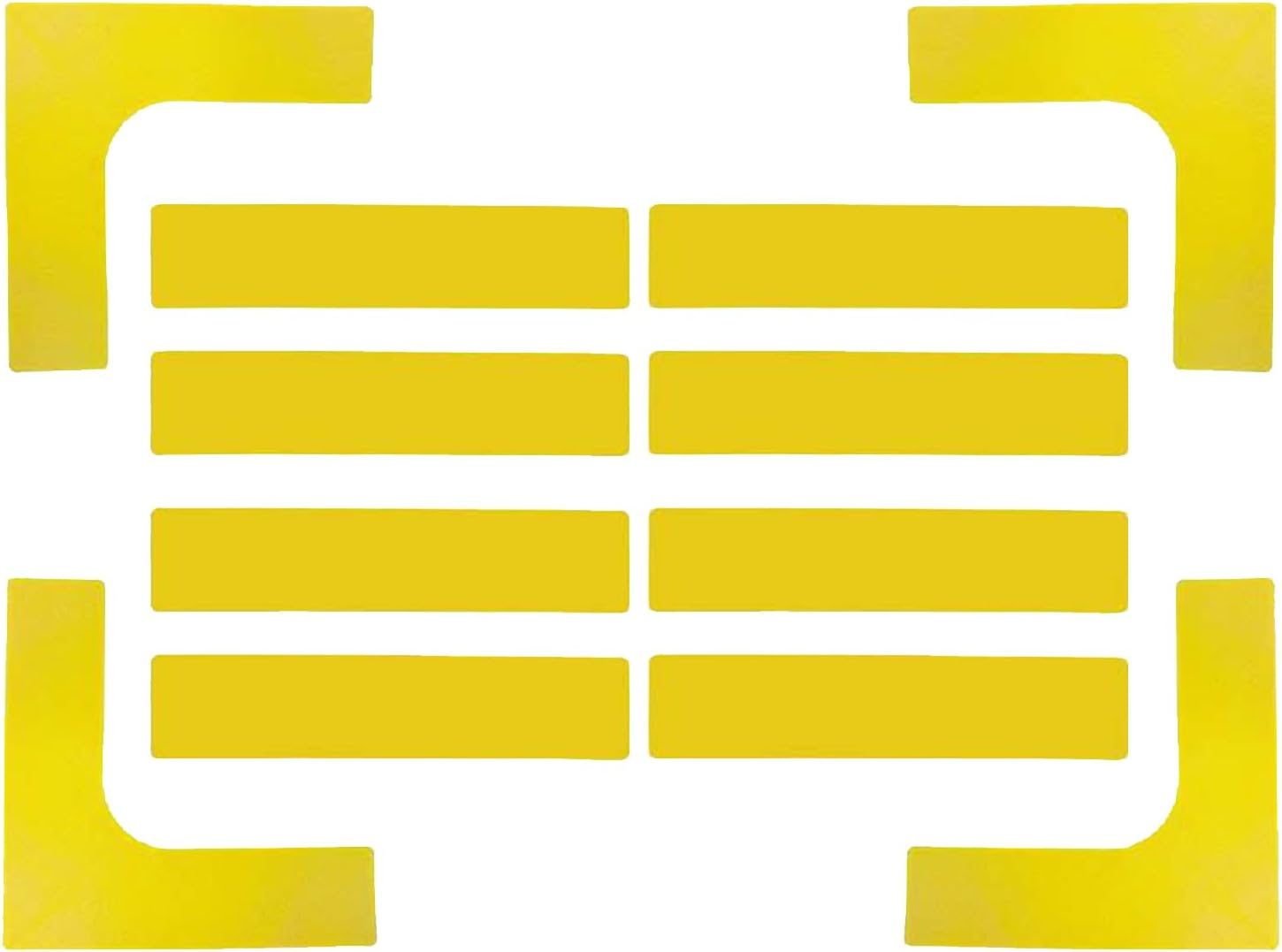 Court Line Marker Kit | Court Throw down Markers,Anti-Slip Portable Tennis Sports Throw down Accessories for Driveway School Gym Park Outdoor Training Field Backyard image number 5