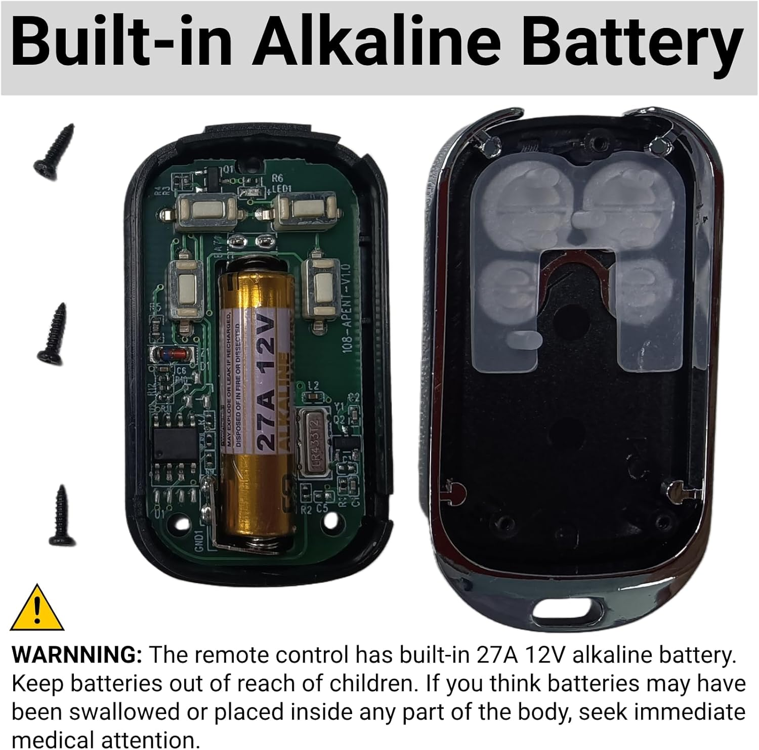 Garage or Gate Remote Compatible with Avanti/Centurion/Superlift Door Opener, Replacement for Avanti TX4 Garage Door Remote Control, 433.92Mhz 4-Channel Transmitter (1 Pack)