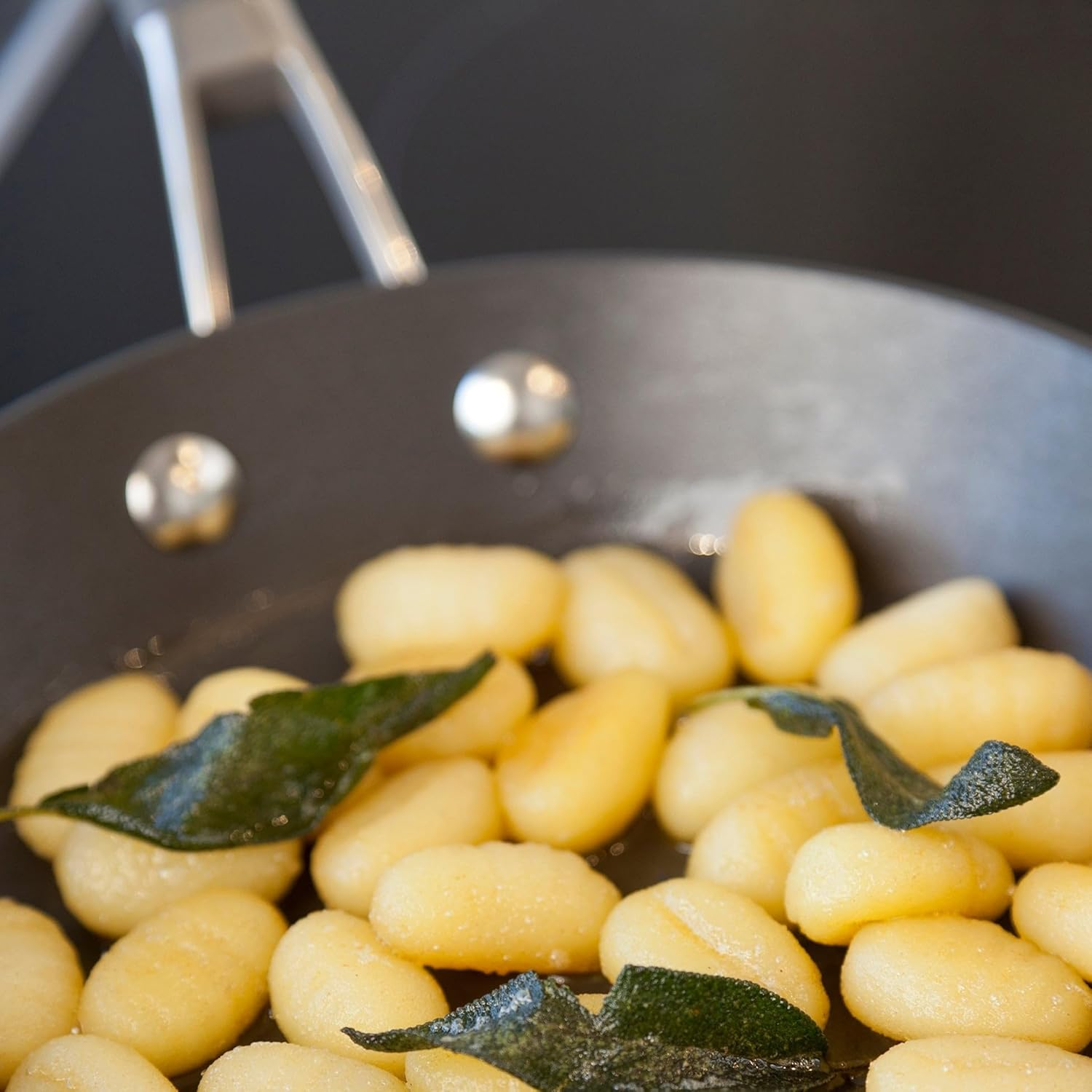 Anolon Endurance plus Skillet 3 Pieces Set, 20 Cm /24 Cm /28 Cm Size Black image number 2