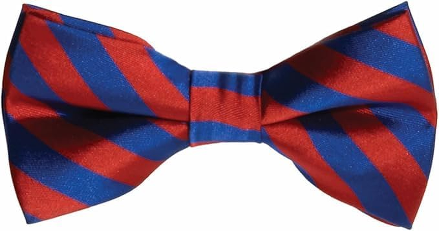 Mens 20S Red/Blue Striped Bow Tie Costume Accessory image number 1