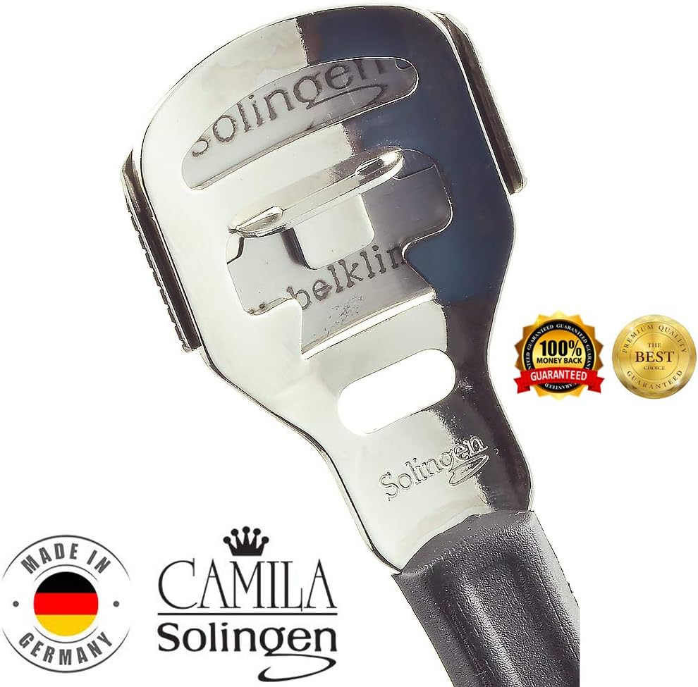 Camila Solingen CS22 5 1/2" Corn Plane/Foot Callus Remover. Hard Skin Heel Shaver Rasp Pedicure Cutter Kit for Feet and Spare Blades (10 Pack). Made in Solingen Germany image number 2