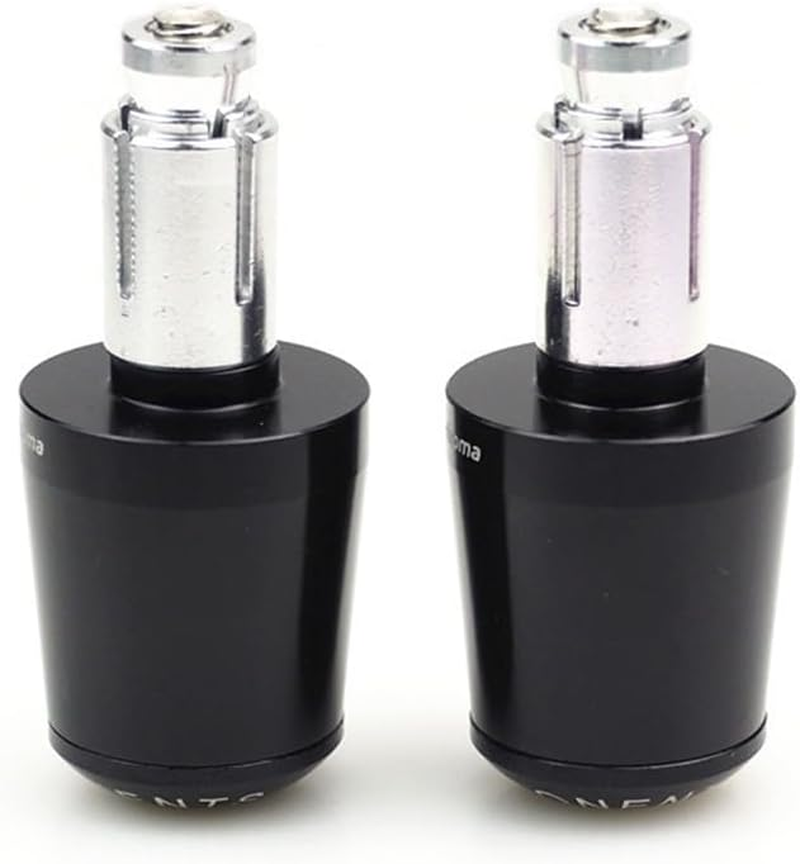 7/8" Motorcycle Bar Ends Universal Motorcycle Handlebar Plugs End Caps - 2Pcs Grip Ends, Fit with Yamaha YZF R1 R3 R6 R7 R125 R6S R25 R3 600R (Black)