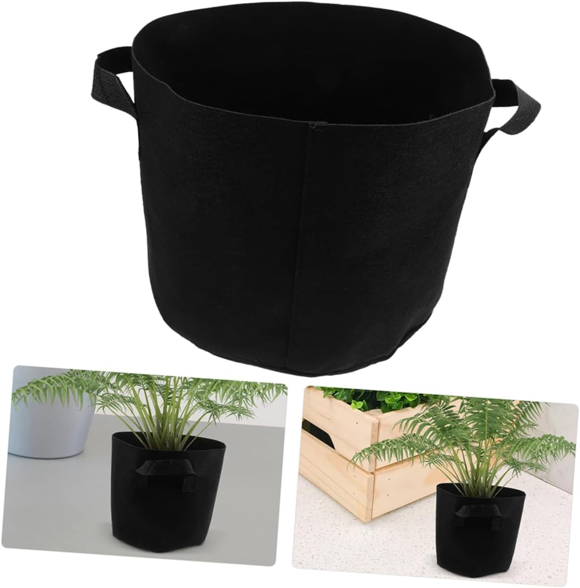 Yardwe 10 Gallon Plant Grow Bags 5 Pack Nonwoven Fabric Planters Garden Vegetable Flower Pot Handles image number 1