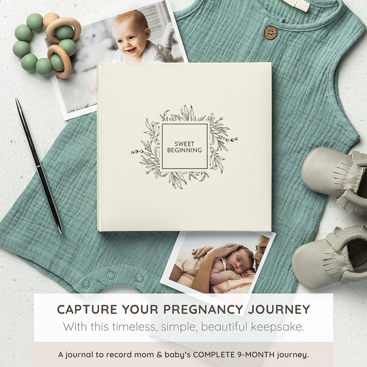 Keepsake Pregnancy Journal to Cherish Forever - a Pregnancy Book to Capture Every Milestone of Mom & Baby&rsquo;S 9-Month Journey - Pregnancy Baby Journal for Expecting First Time Moms & Experienced Moms image number 2