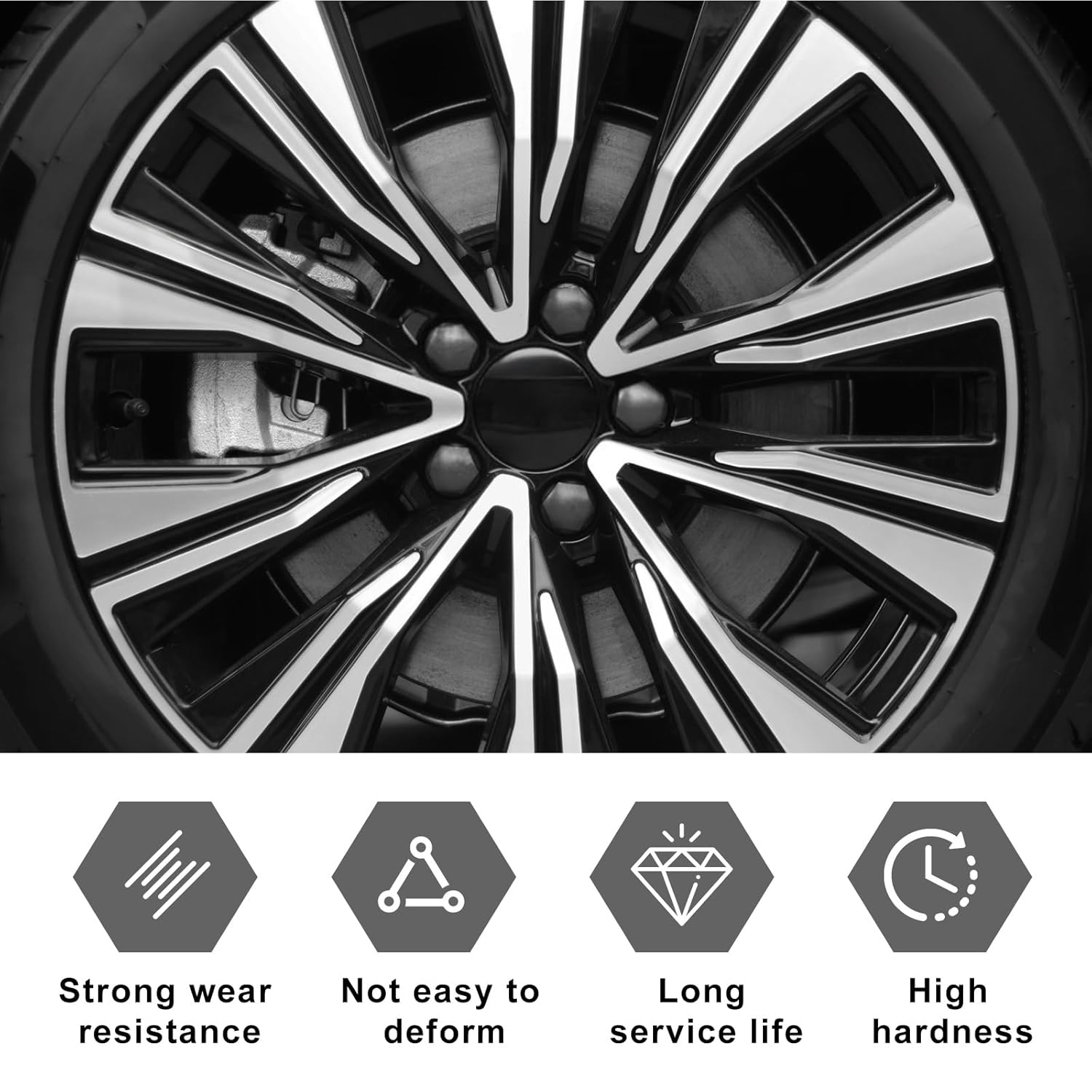 6 Spline Lug Nut Key, 35CR Wheel Lock Key Fuel Wheel Locking Replacement for Install and Detach Aftermarket Lug Nuts image number 5
