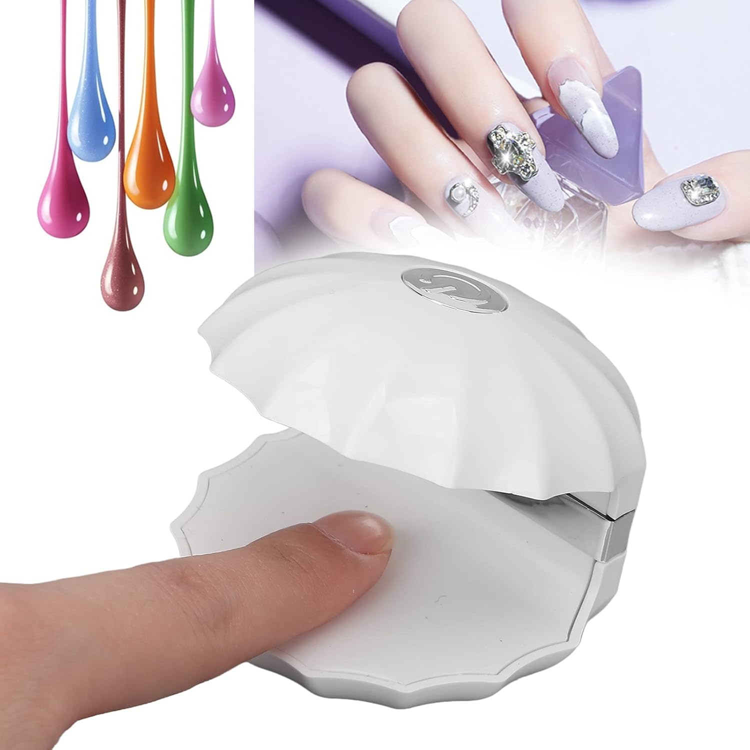Nail Care Lamp Compact DIY Mini Button Nail Care Lamp