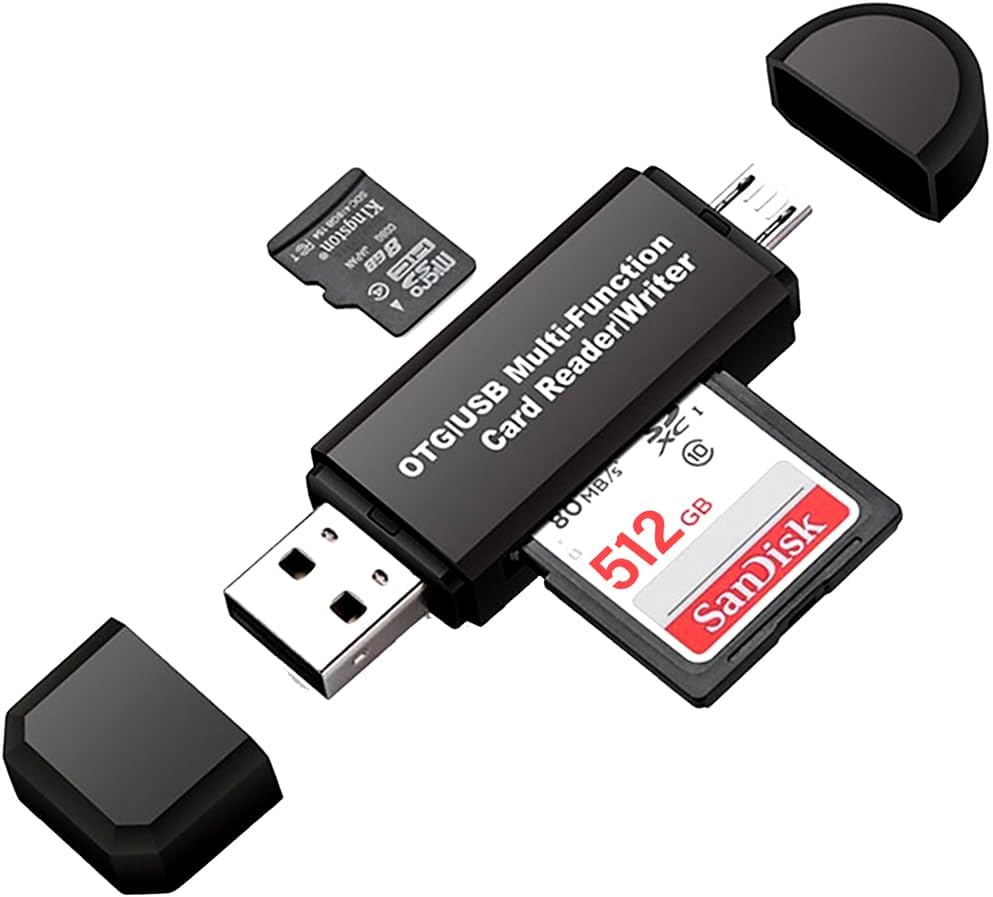 Micro USB OTG to USB 2.0 Adapter Sd/Micro SD Card Reader For