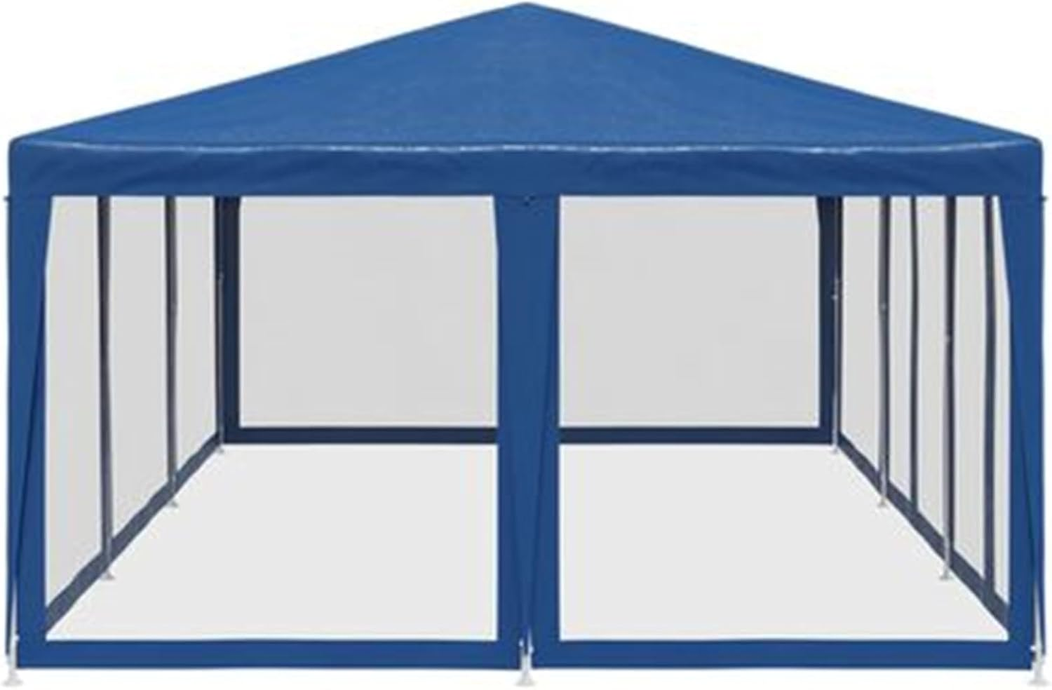 6X4M Marquee Gazebo, Camping Tent Wedding Gazebos Garden Shed 10 Mesh Sidewalls Outdoor Party Canopy Water Resistant and UV Patio Carport Car, Blue