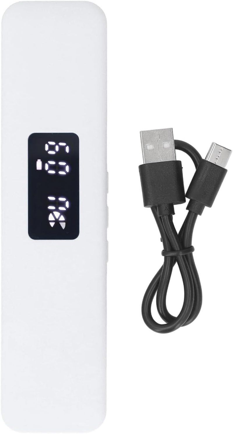 Pillow Speaker Bone Conduction Stereo Bass, Bluetooth 5.3 Sleep Aid Sound Speaker with Digital Display & Timer Function, Mini Portable Speakers for Adults and Kids (White)