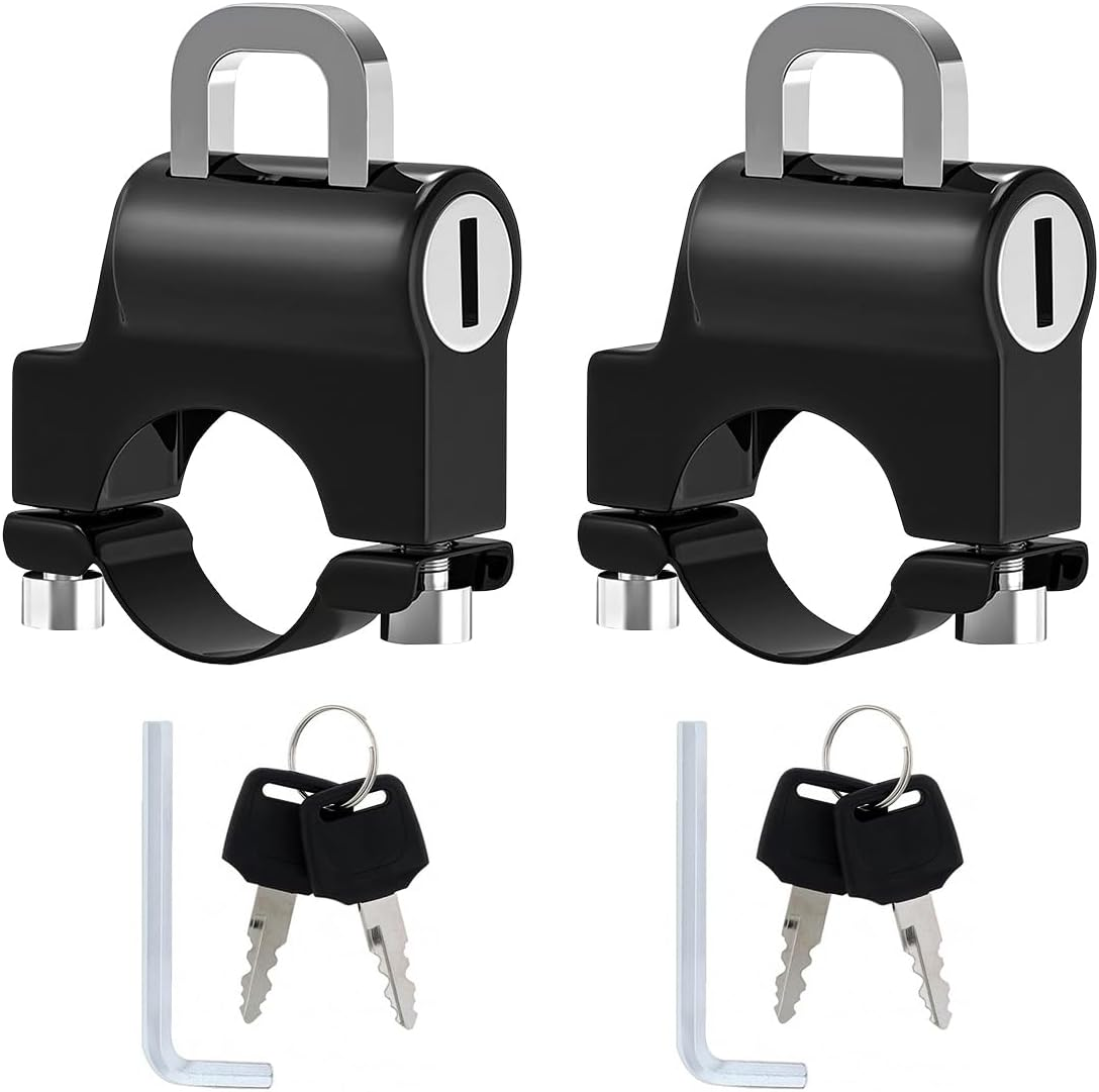 Windance Motorcycle Helmet Lock, Anti-Theft Bike Luggage Lock,Tamper-Proof Helmet Security Lock with 2 Keys for Bicycle Motorbike Scooters image number 6