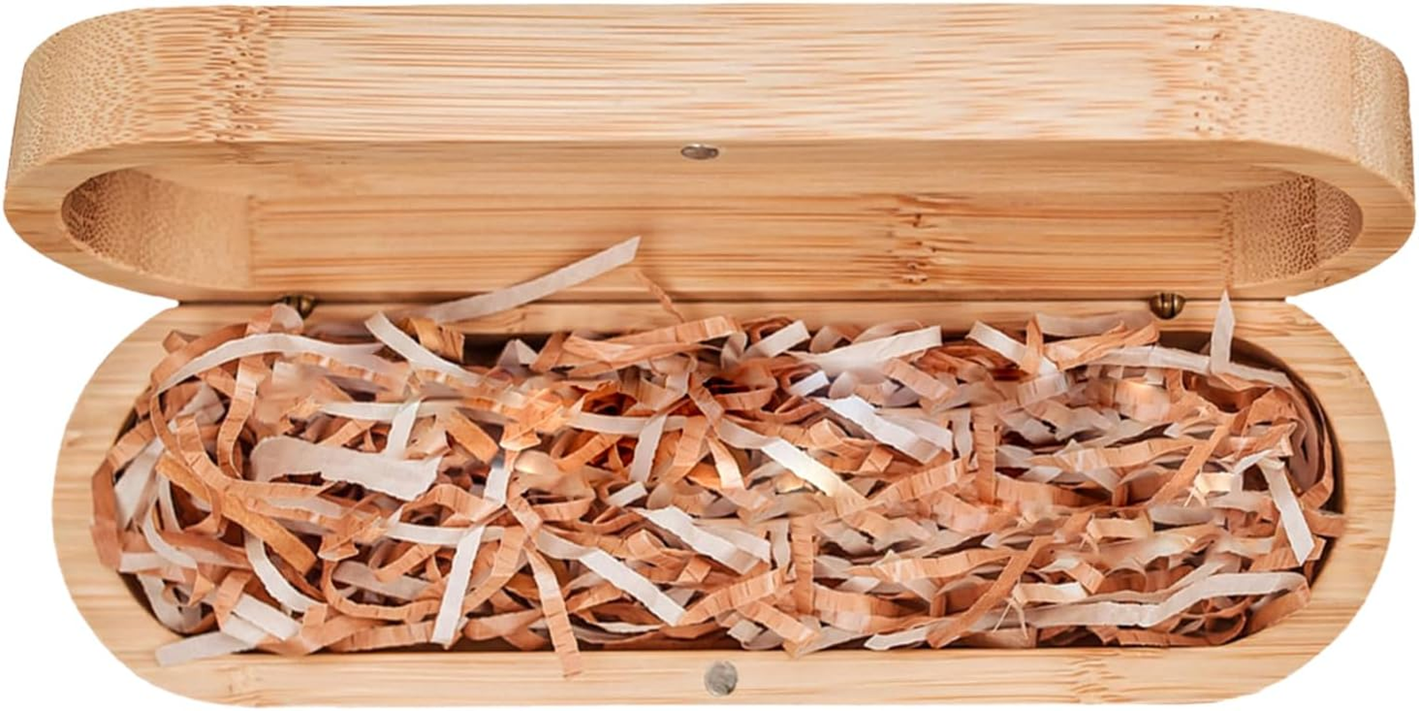 Pregnancy Test Wood Box, Wooden Keepsake Case with Raffia Filling, Souvenir Memory Holder for Announcement Reveal, Grandparents, Husband, Baby Expose Surprise 7.72X2.52X1.65 Inches image number 1