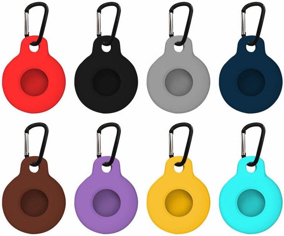 Silicone Shell Protective Case for Apple Air Tag Tracker for Pet Cat Location Tracker Matcha Green image number 3