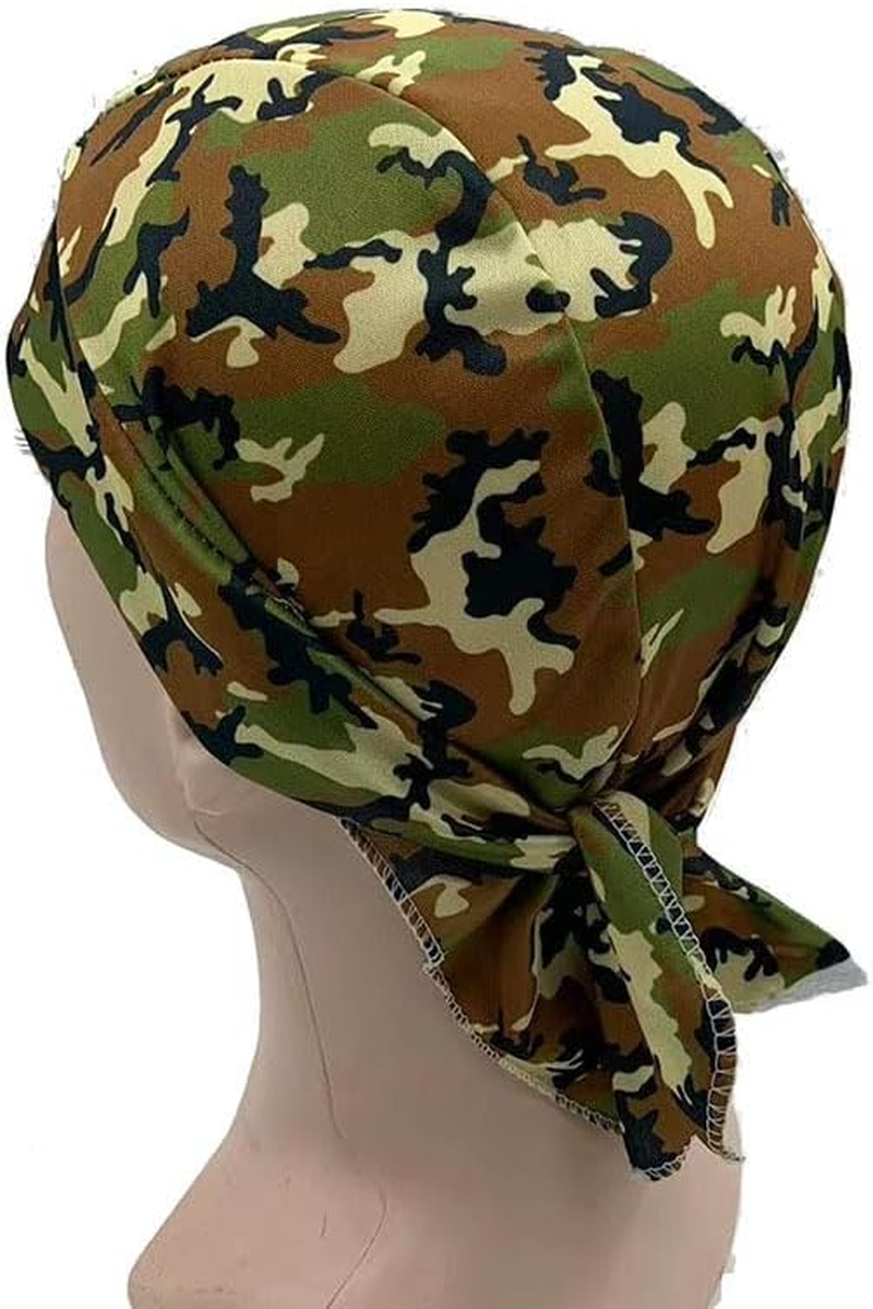 4 PCS Outdoor Camouflage Cycling Headscarf Hood, Sun Protection Sports Breathable Printed Hat image number 4