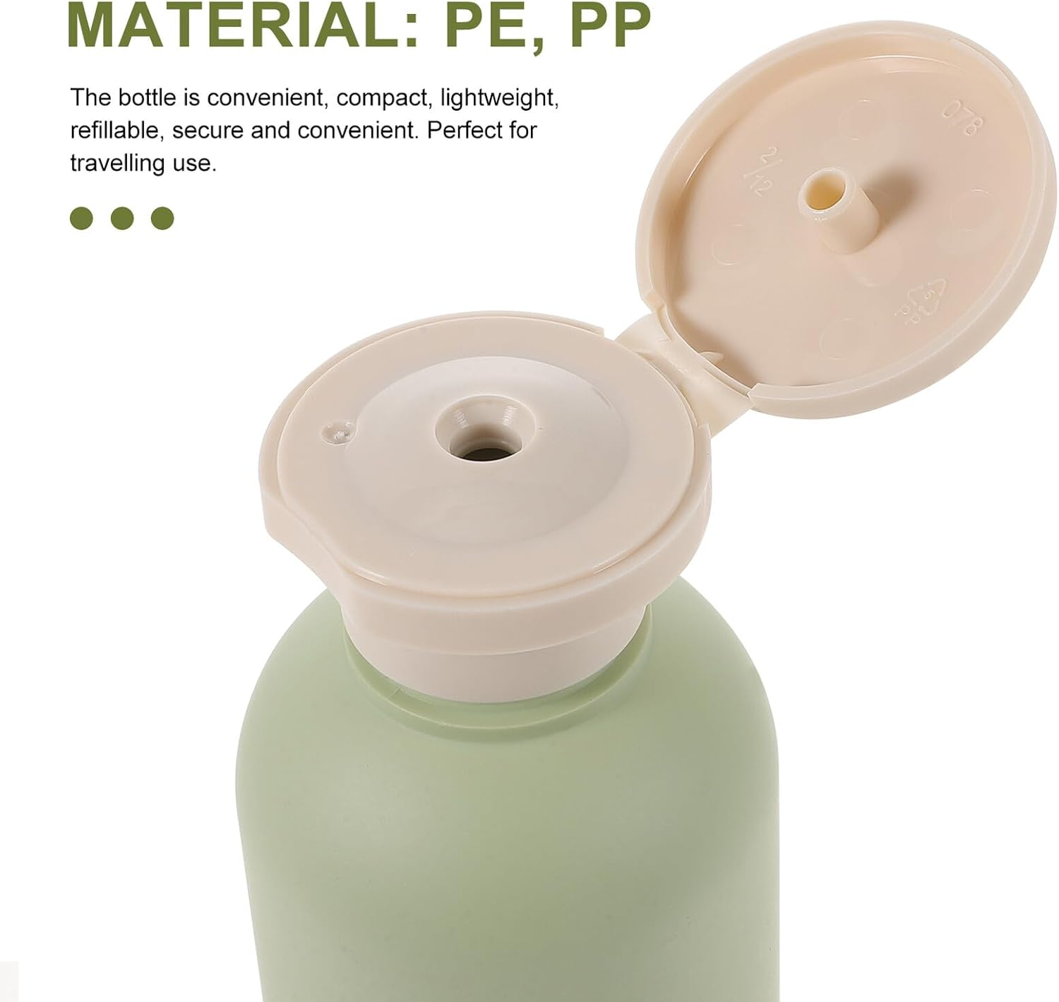 TOPPERFUN 3Pcs Convenient Shower Gel Lotion Bottles Leakproof Multipurpose Shampoo Sub Containers with Flip Caps Compact Portable Storage for Travel and Daily Use image number 5