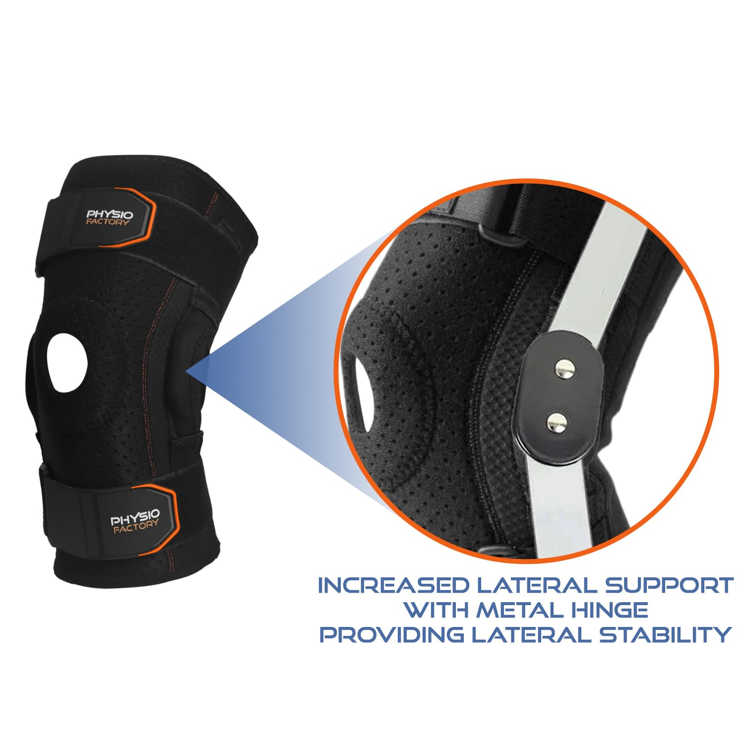 Premium Hinged Knee Brace with Superior Lateral Support for Injury & Rehabilitation (L) image number 1